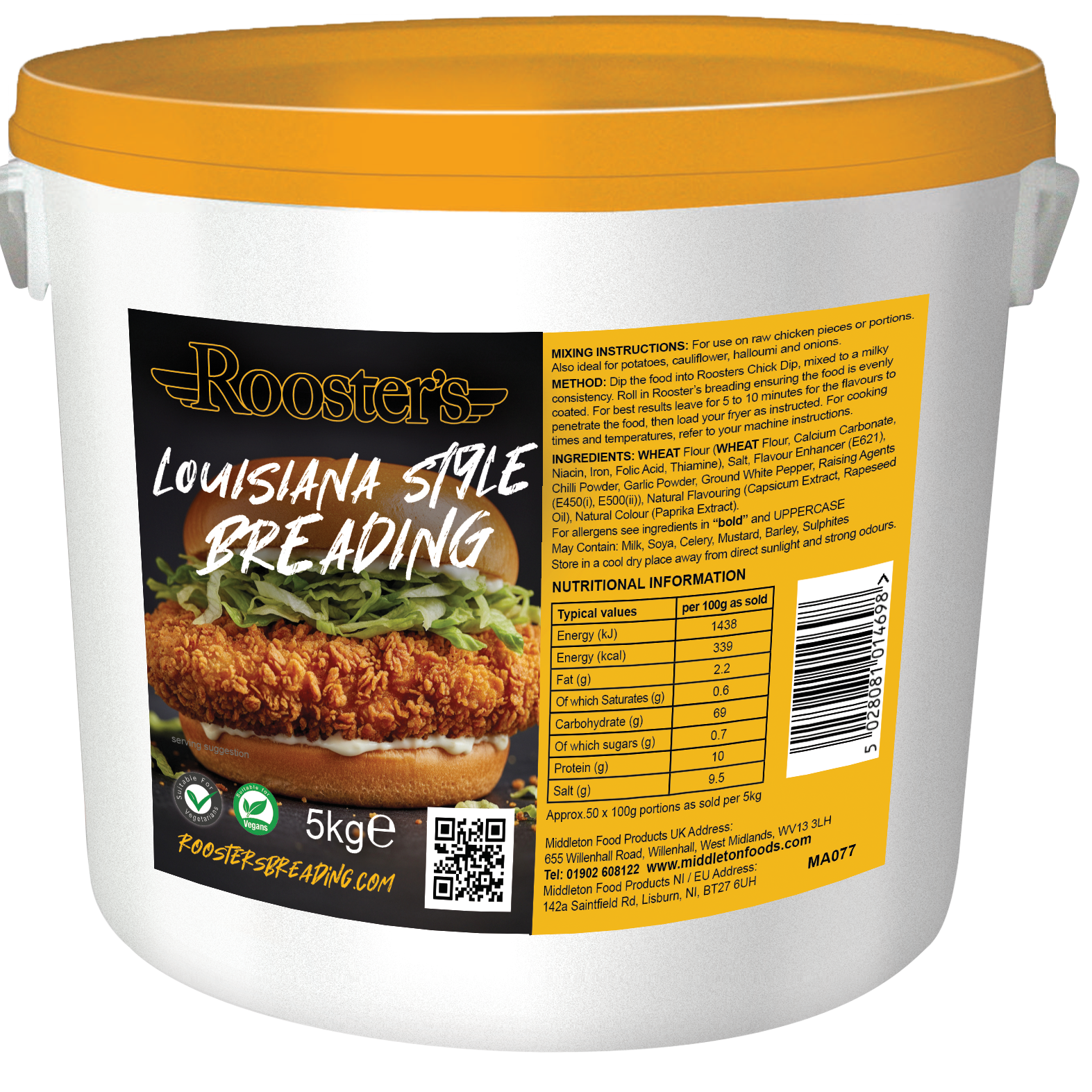 Roosters Louisiana Style Breading