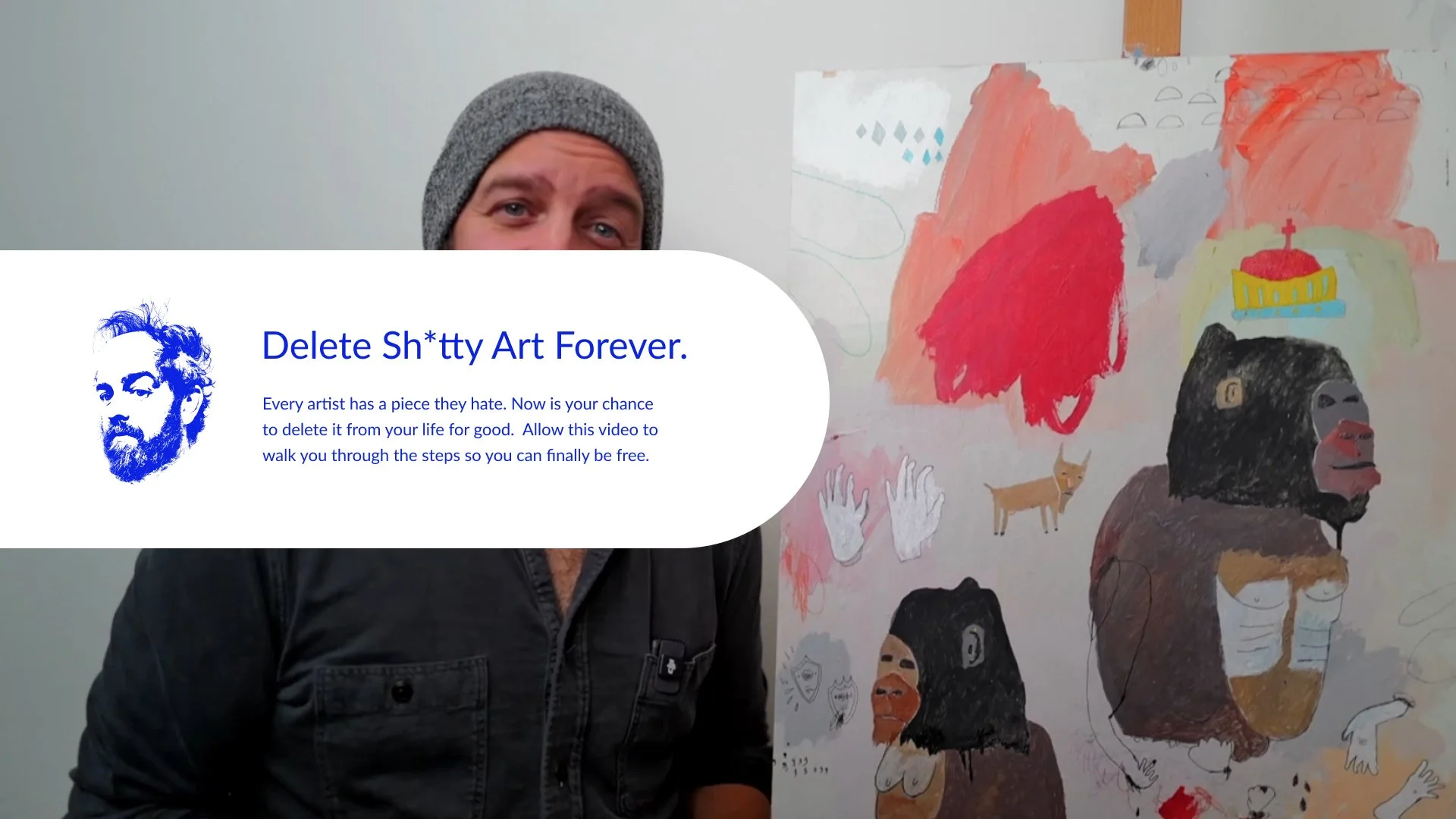 David Makes Paintings ::: Paint Over that Sh*t.