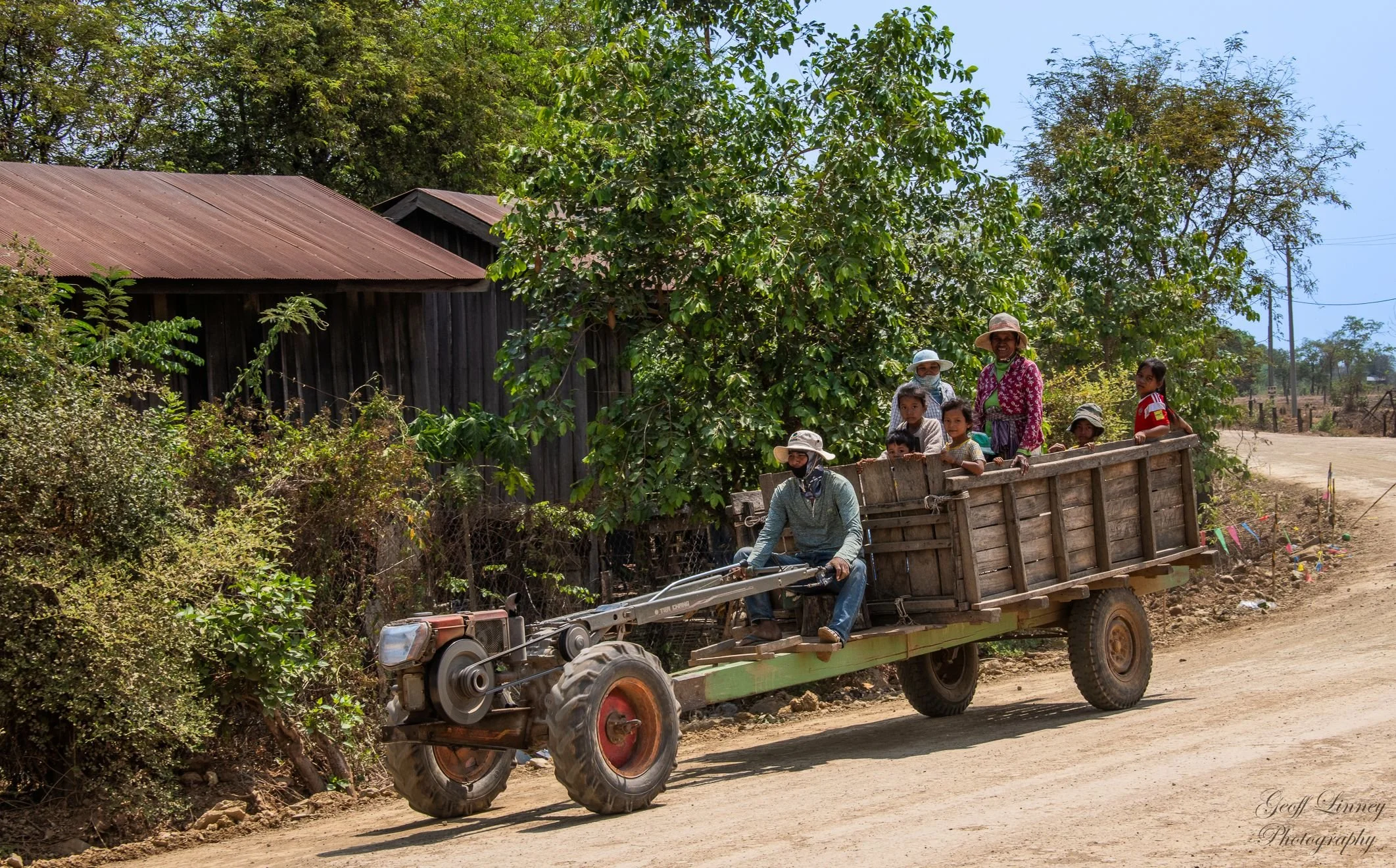 Farming family outing
