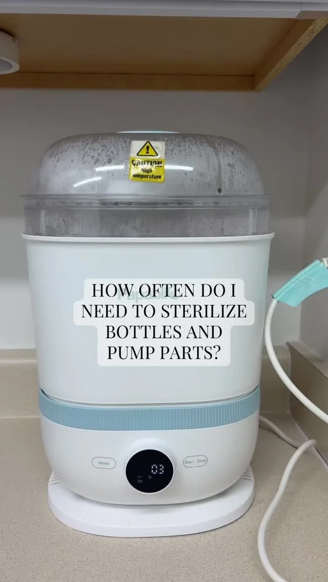 How Often to Sterilize Bottles and Pump Parts?