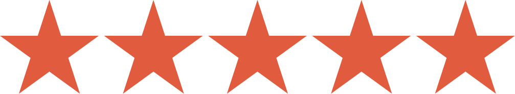 Six red stars on a black background.
