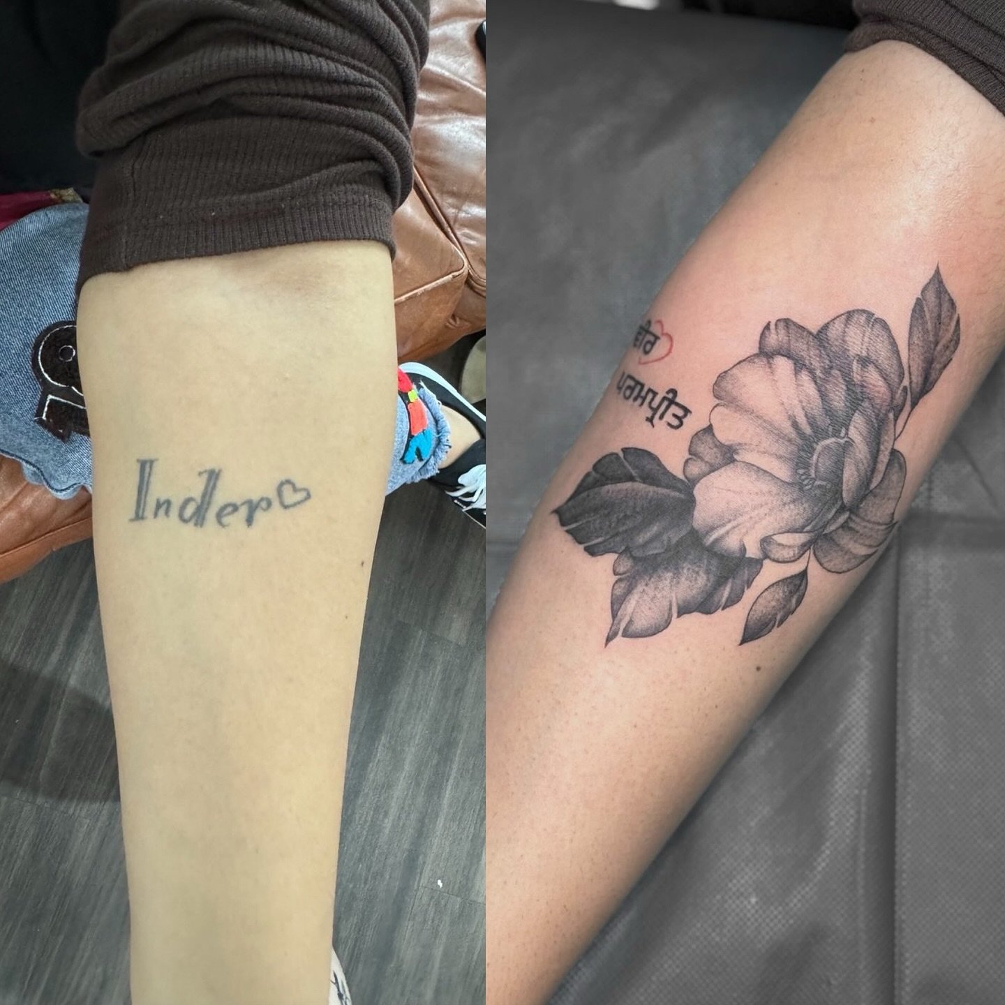 Cover up where 👀 With summer coming, cover those old tattoos or exes names with ease in an appointment with our artists who love a challenge! ☀️ DM for quotes and bookings. Afterpay available for all tattoos! 
Coverup completed by: @k.inky.ink 

#ca