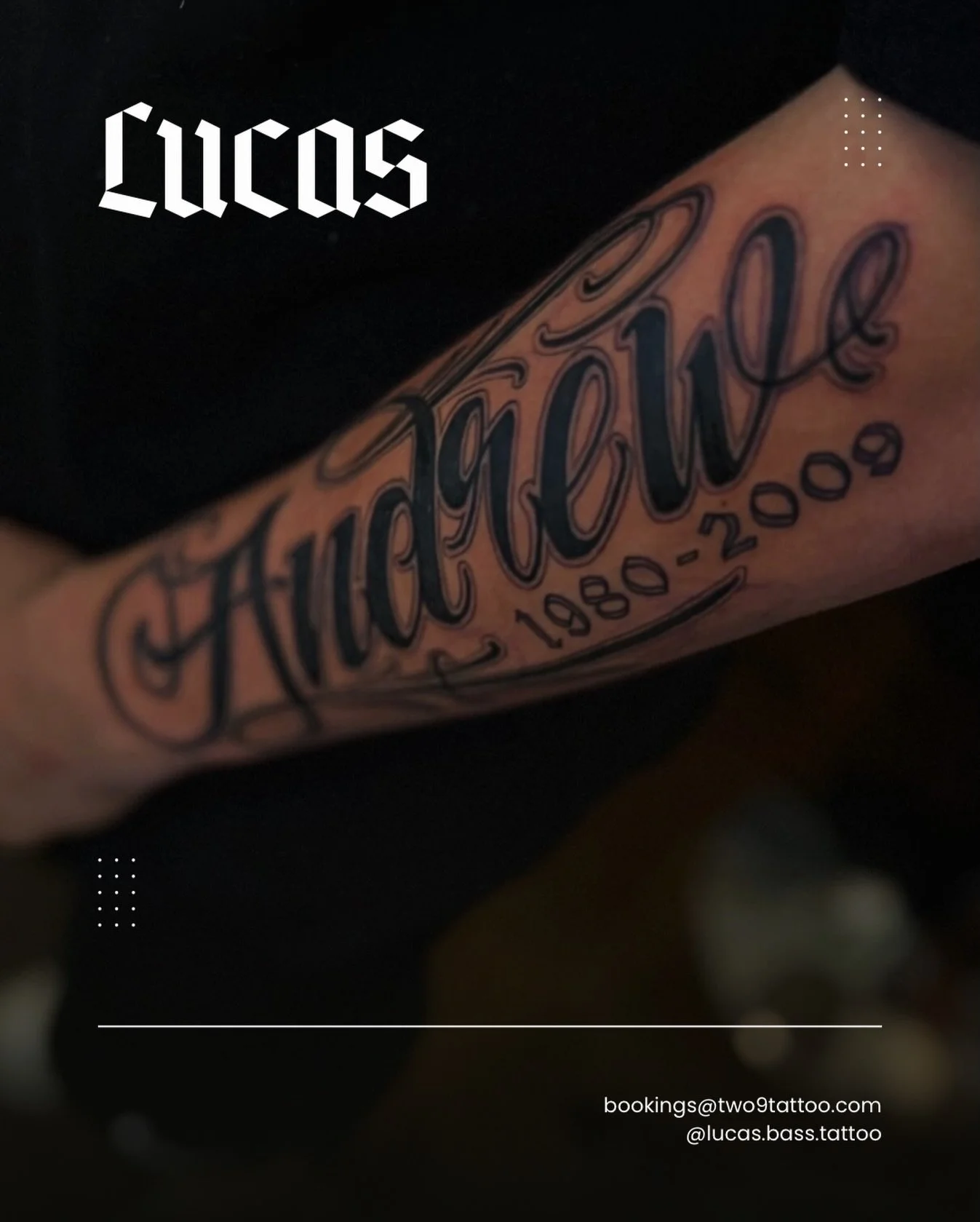 Custom script by @lucas.bass.tattoo 🖤