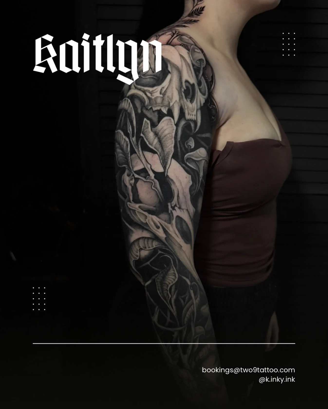 Kaitlyn added the final touches to this sleeve over the weekend! 🖤
DM for all consults, inquiries and quotes 🖤
