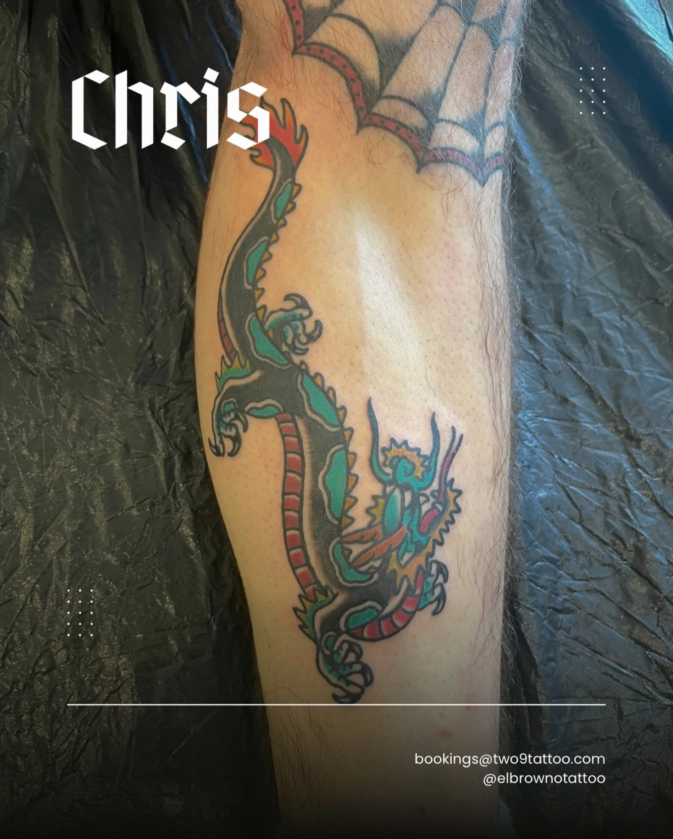 A little banger by @elbrownotattoo 🐉