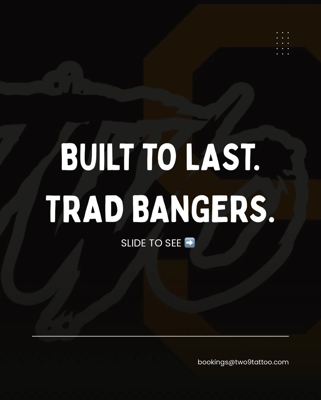 Swipe to see some traditional tattoos! Custom and pre drawn designs are available in store so dm us or come on in to take a look / have a chat! 🫶🏽