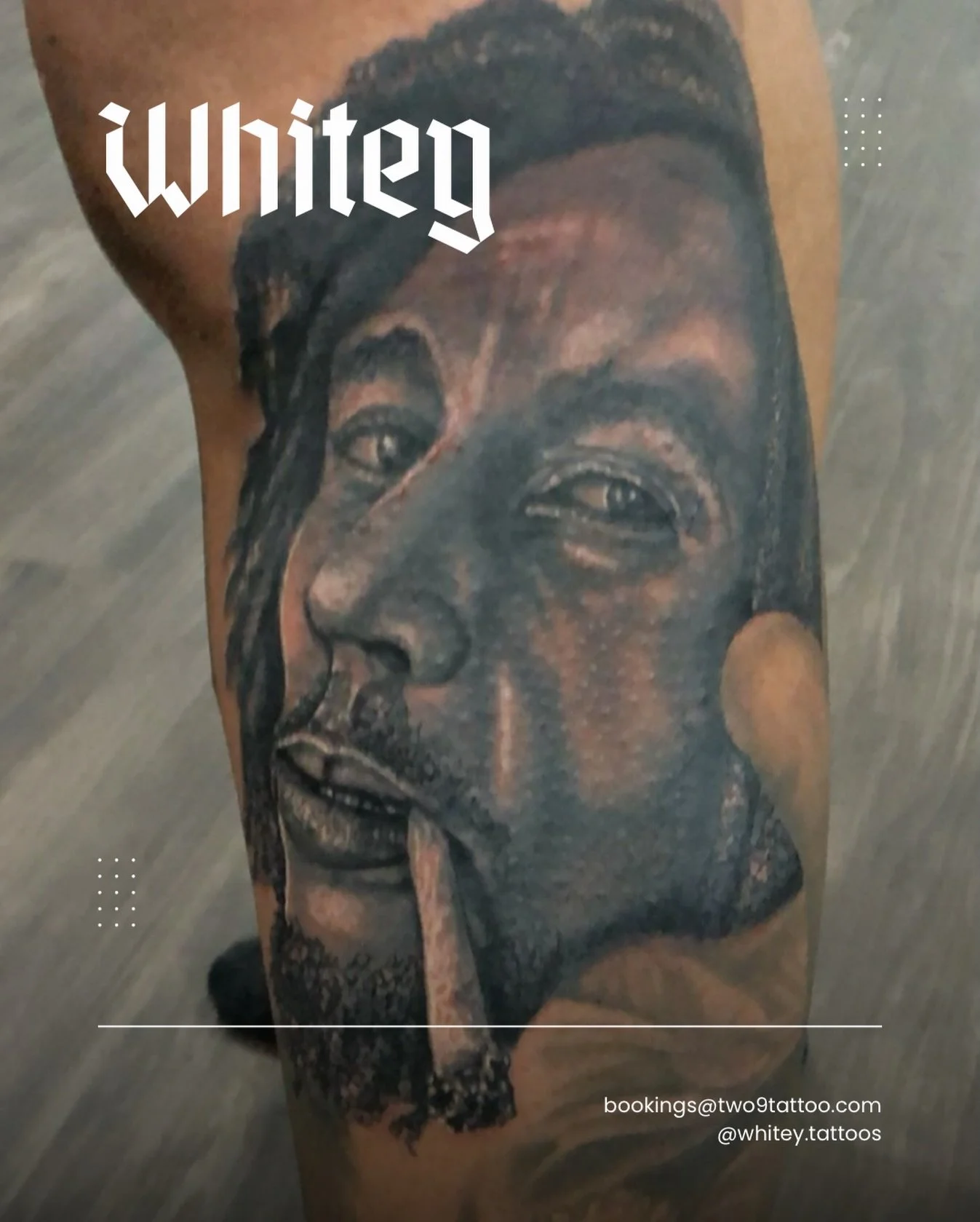 Whiteys books are filling for 2026! Dm us directly as Jess handles all bookings for whitey 🫶🏽