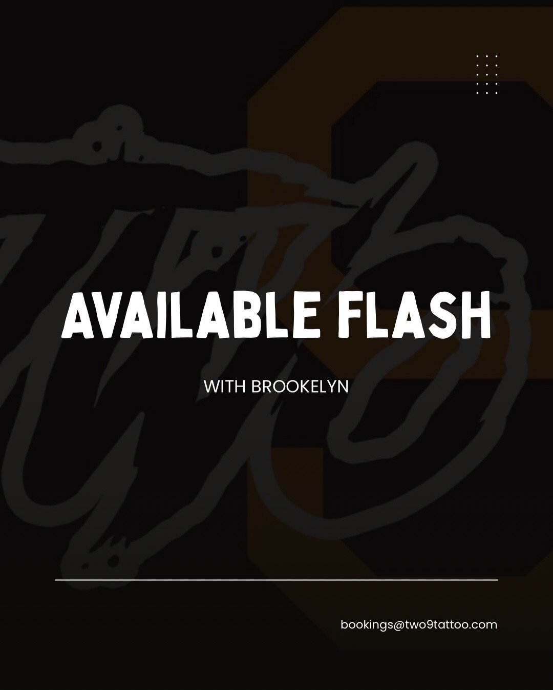 Available Flash with @tattfish_! 1 for $200 or 2 for $250
We accept cash card &amp; Afterpay 💥🤎