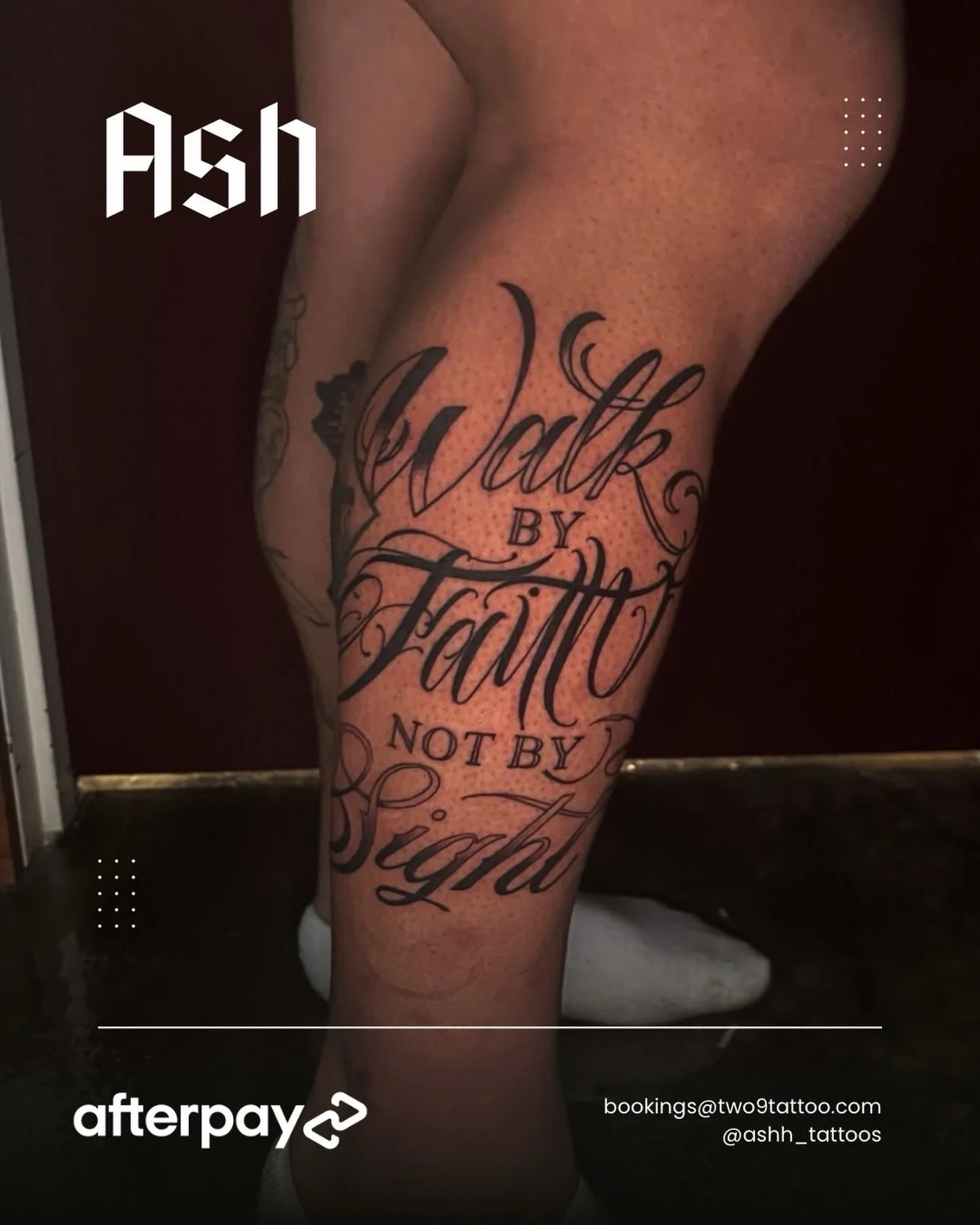 Script in progress with Ash! 🖤

Done by @ashh_tattoos 

Afterpay Available 💜