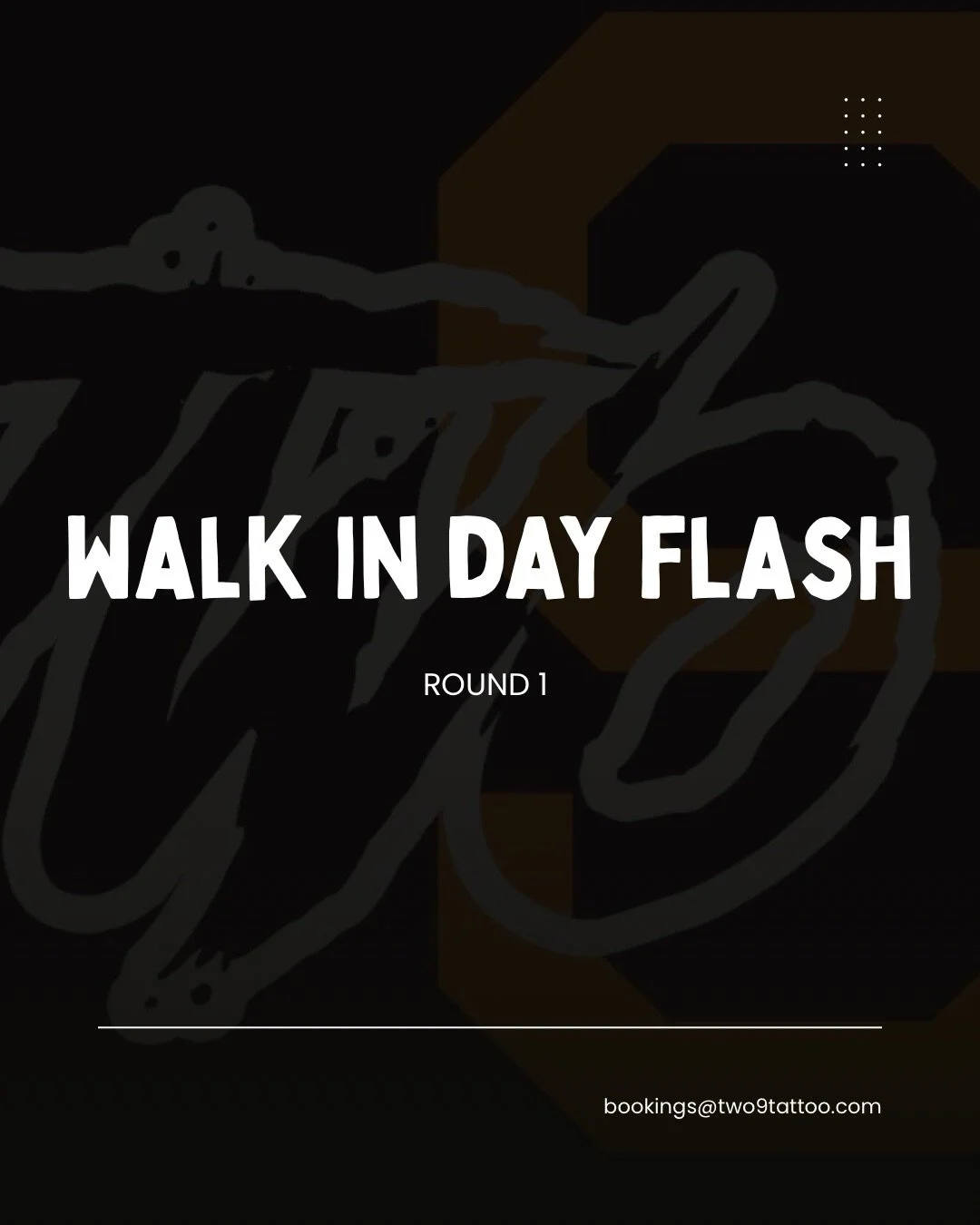 Round One of Walk In Day Flash 🩷🐍⛓️🖤

No repeats! Lock in your design via DM with the artist or us directly! Sizes, colour, shading and placement is open to suit you! More flash dropping between now and May 2nd! ✨
