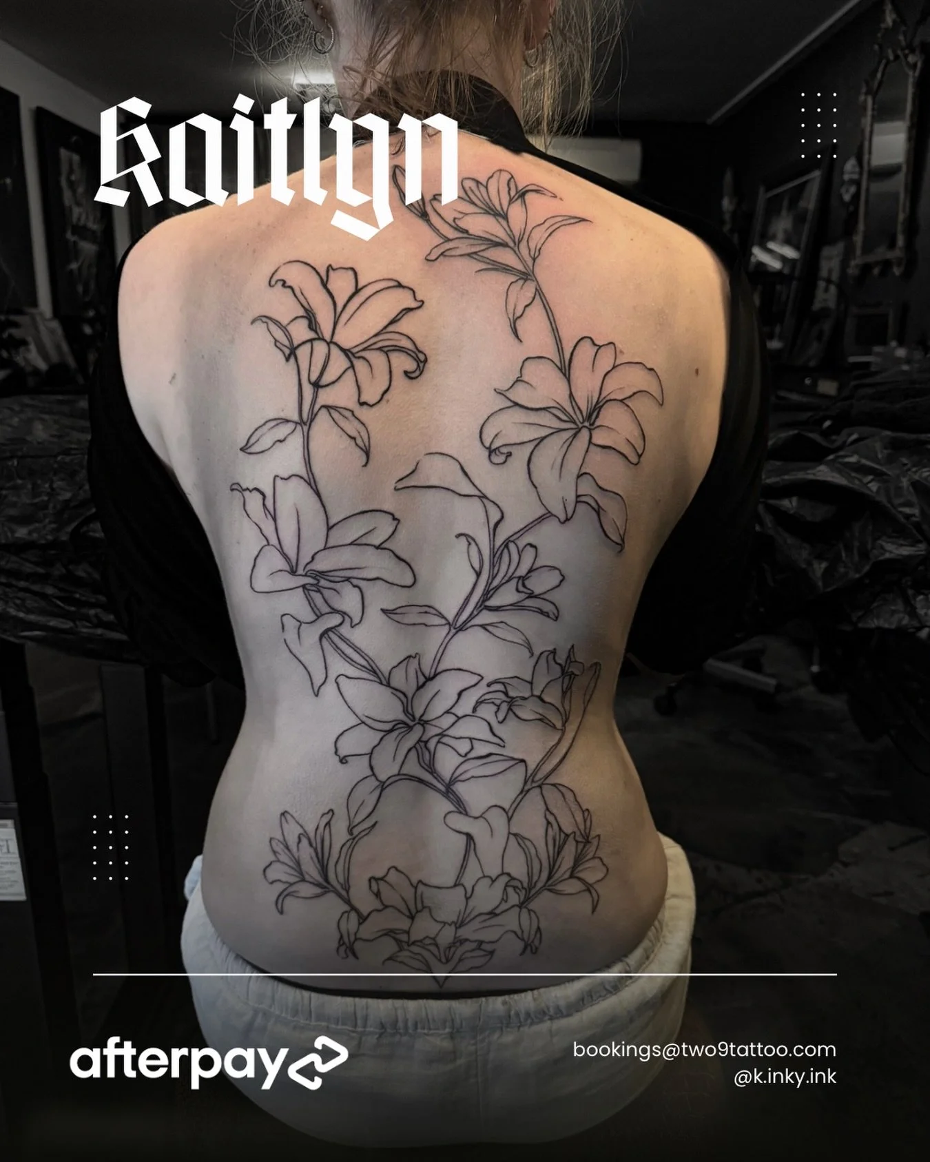 Start of another big piece by Kaitlyn! Kaitlyn has some time this week! DM us or Kaitlyn directly for bookings 

Done by @k.inky.ink ☀️

Afterpay Available