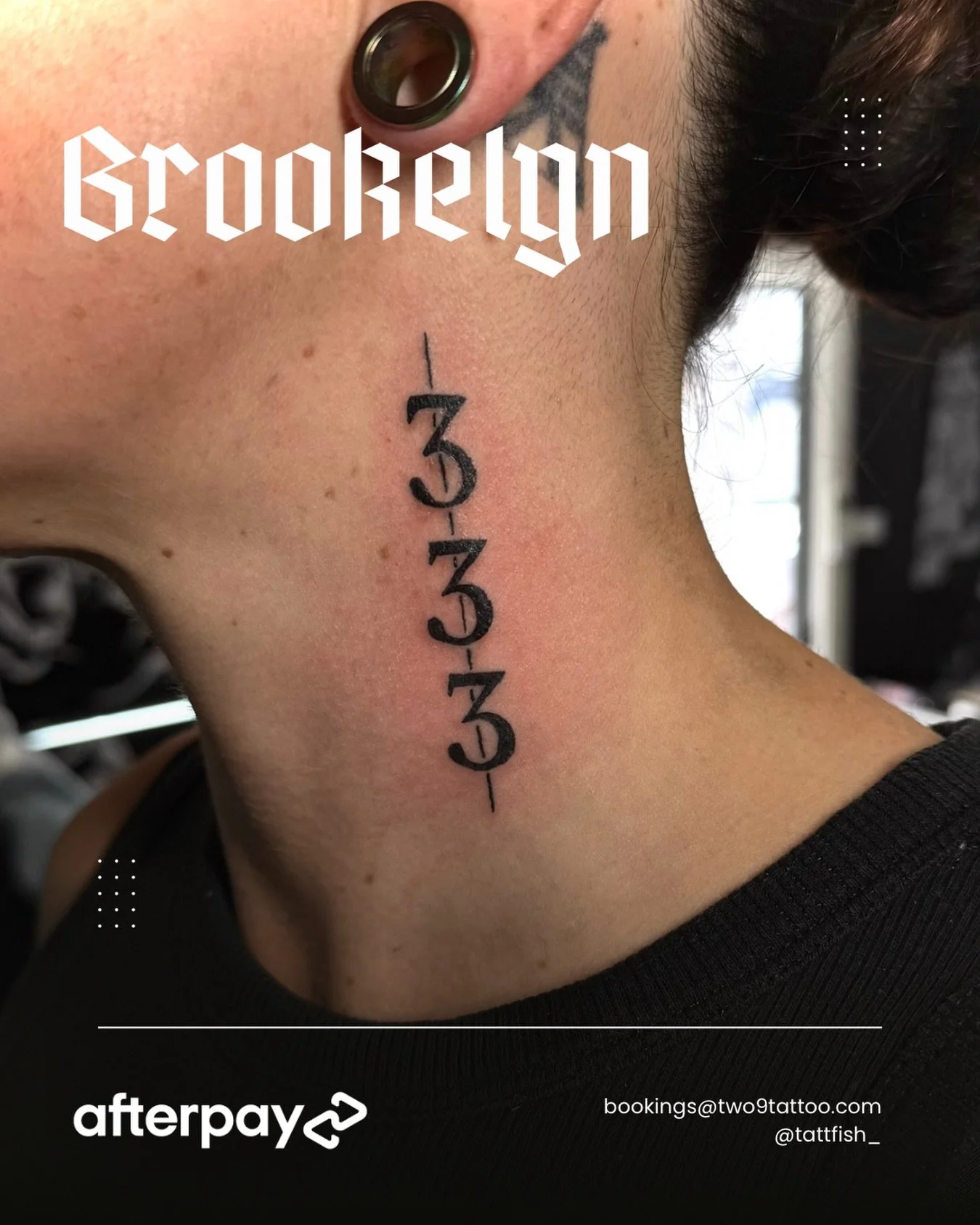 Neck bangers by Brookelyn 

Done by @tattfish_ ✨

Afterpay Available 🖤