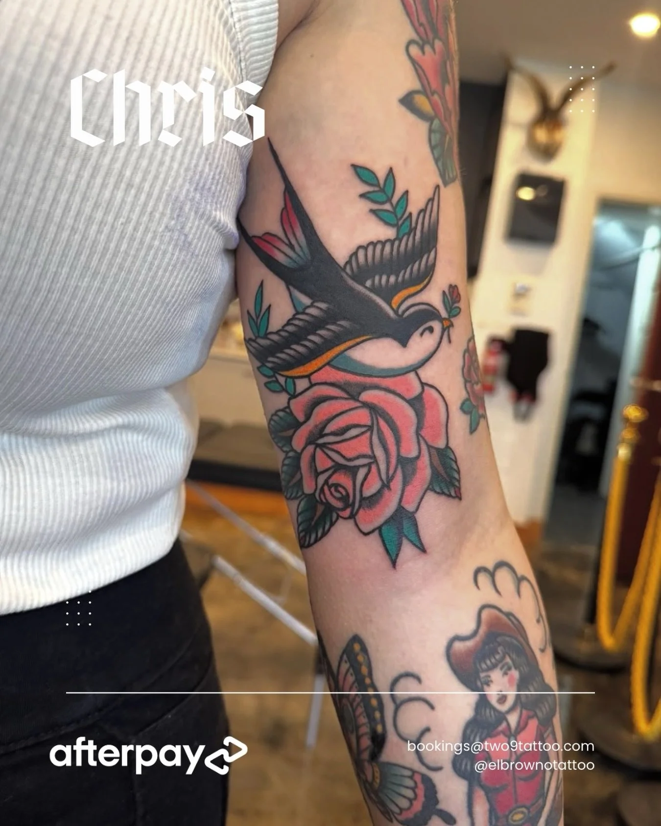 A special piece by Chris 🩷

Done by @elbrownotattoo 

Afterpay Available 🔥