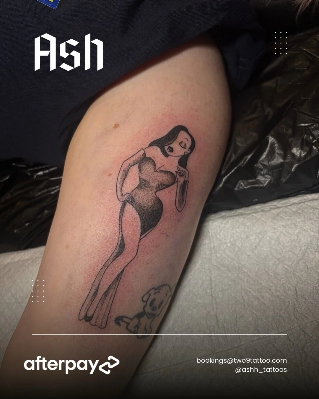 Jessica Rabbit done by Ash 🐇 

Done by @ashh_tattoos 

Afterpay Available 🖤