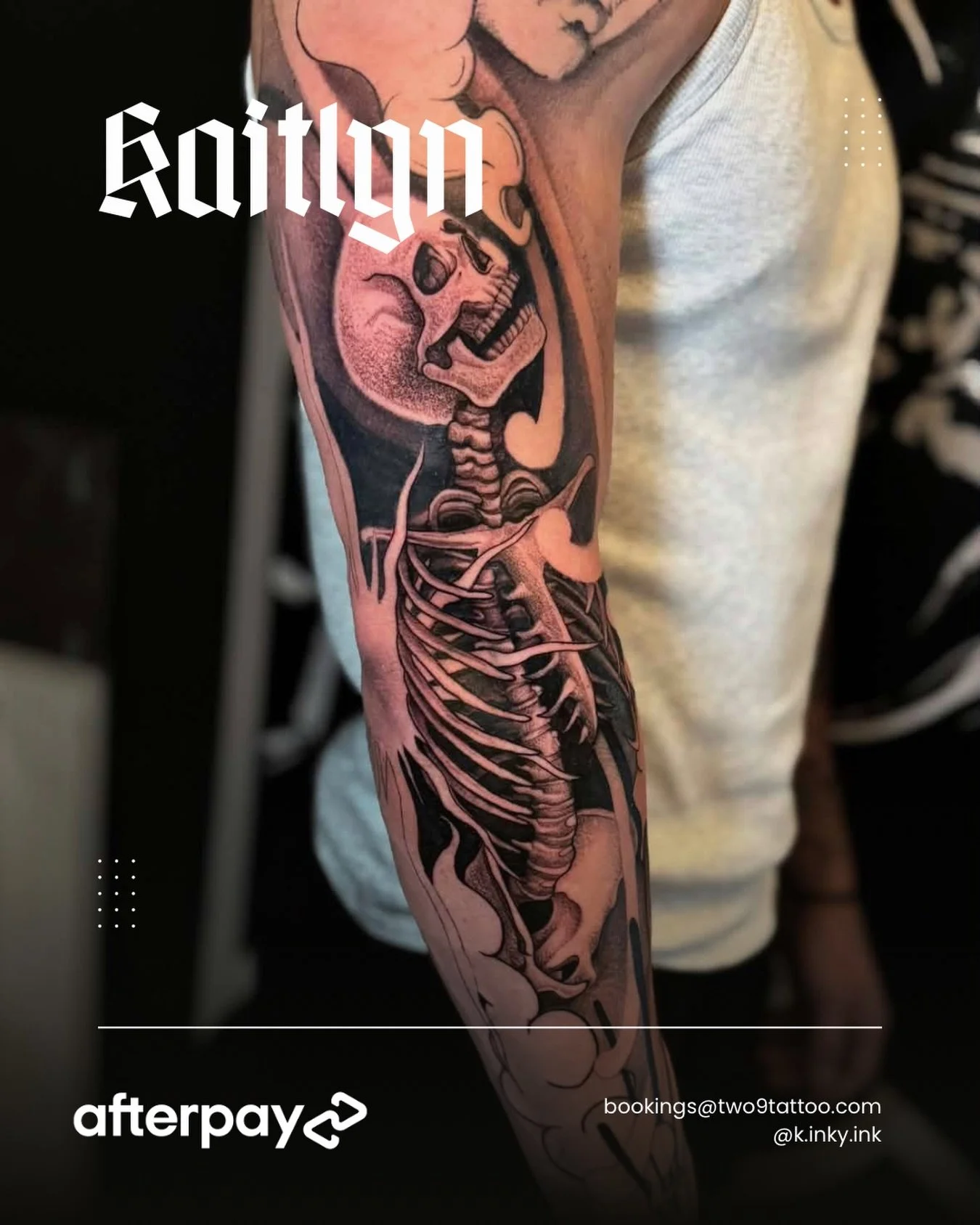 Start of a sleeve with Kaitlyn! She&rsquo;s always keen to take on more large scale projects so DM for a free consult or drop into the shop!

Done by @k.inky.ink 🩷

Afterpay available ☀️