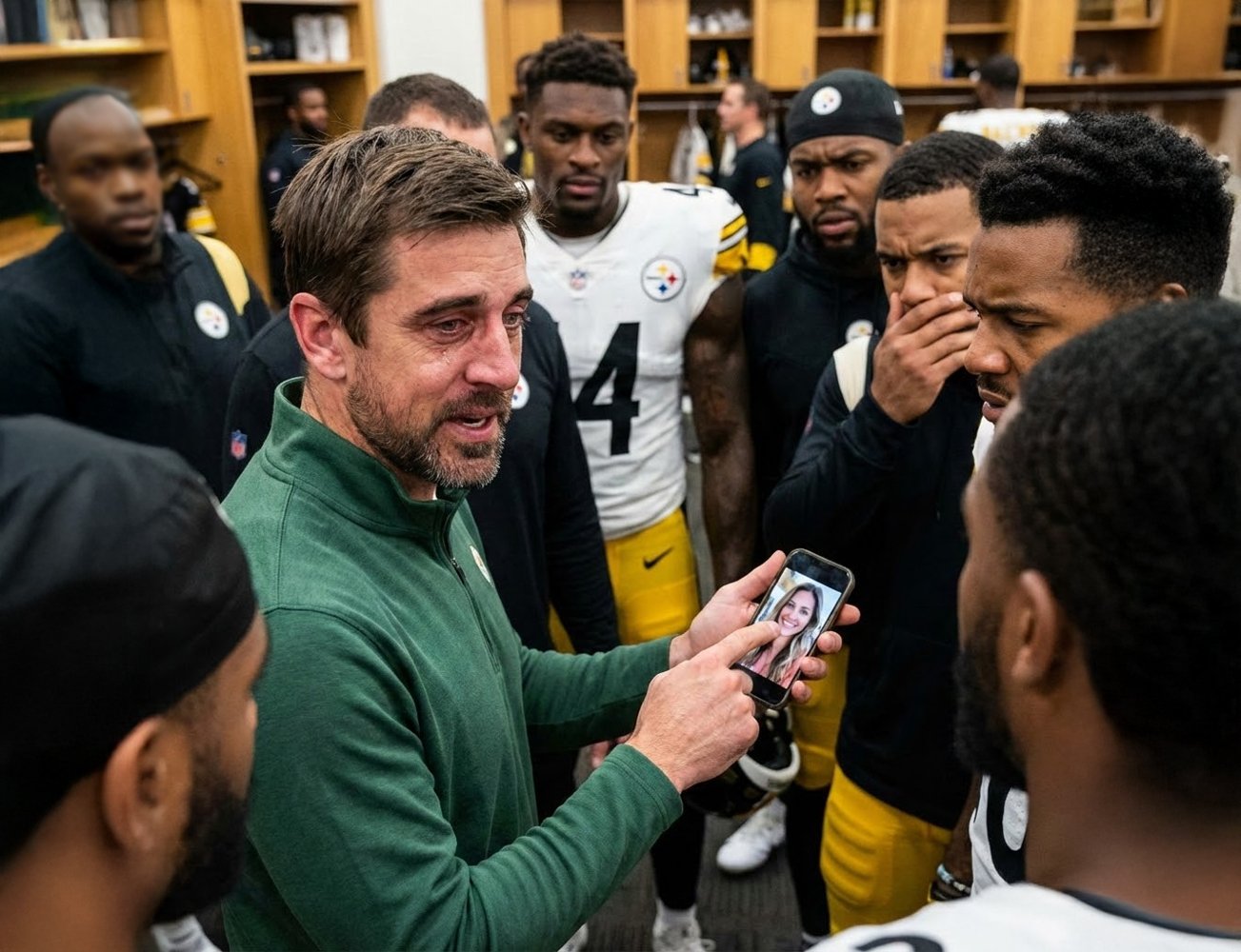 An Emotional Aaron Rodgers Introduces Teammates to His Wife