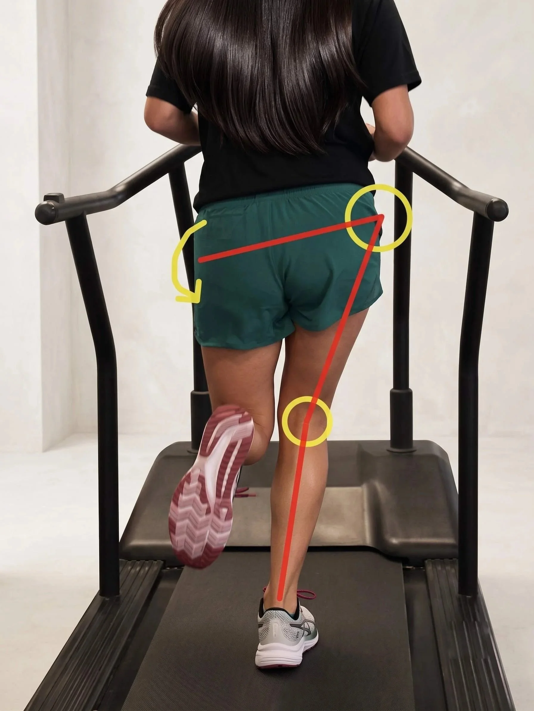 Dr. Hooman Nourparvar, PT, DPT providing gait analysis to a client during a running evaluation at Athletic Joint Physical Therapy