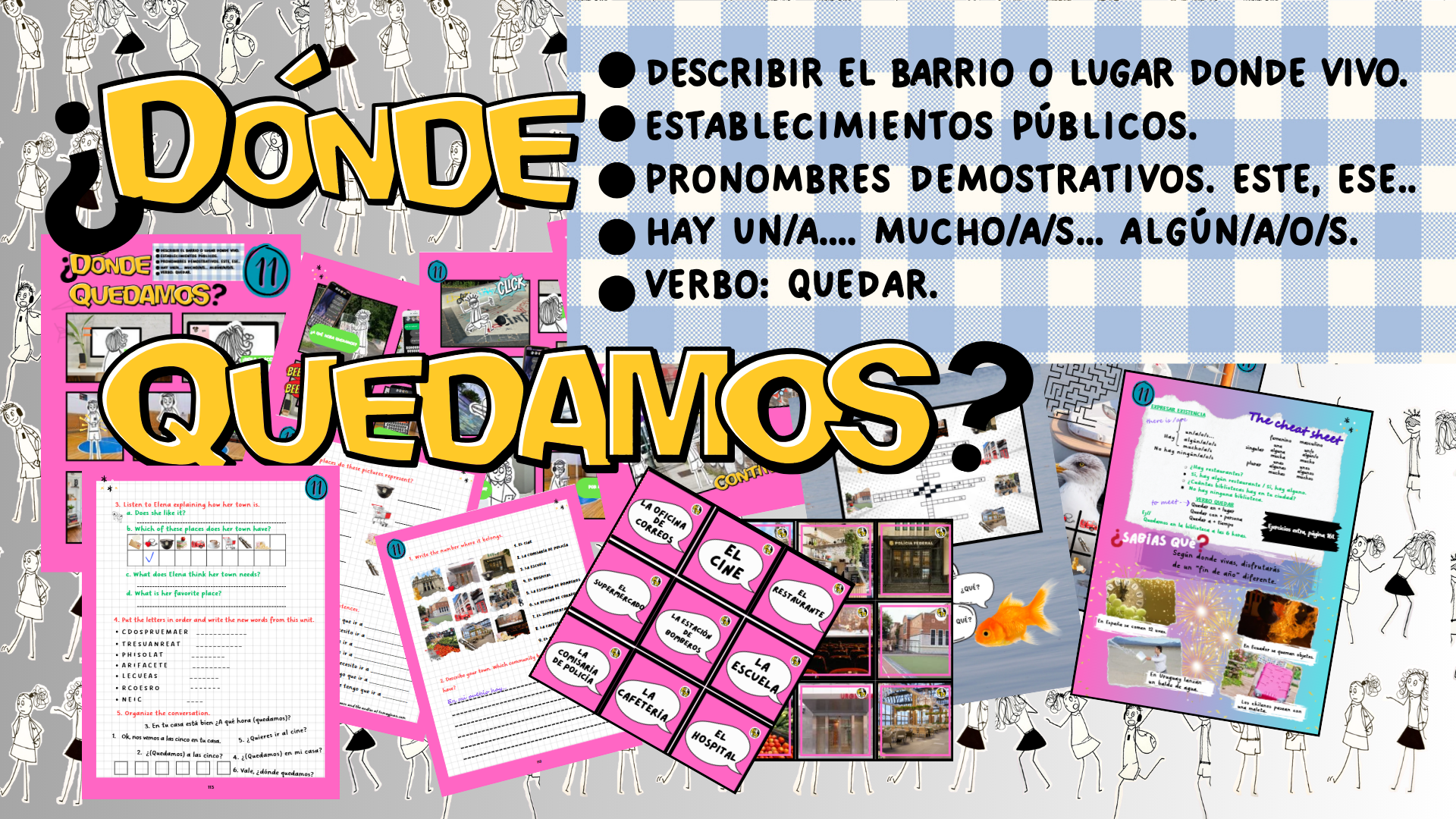 Arrange a meeting with someone in Spanish, places where to meet.