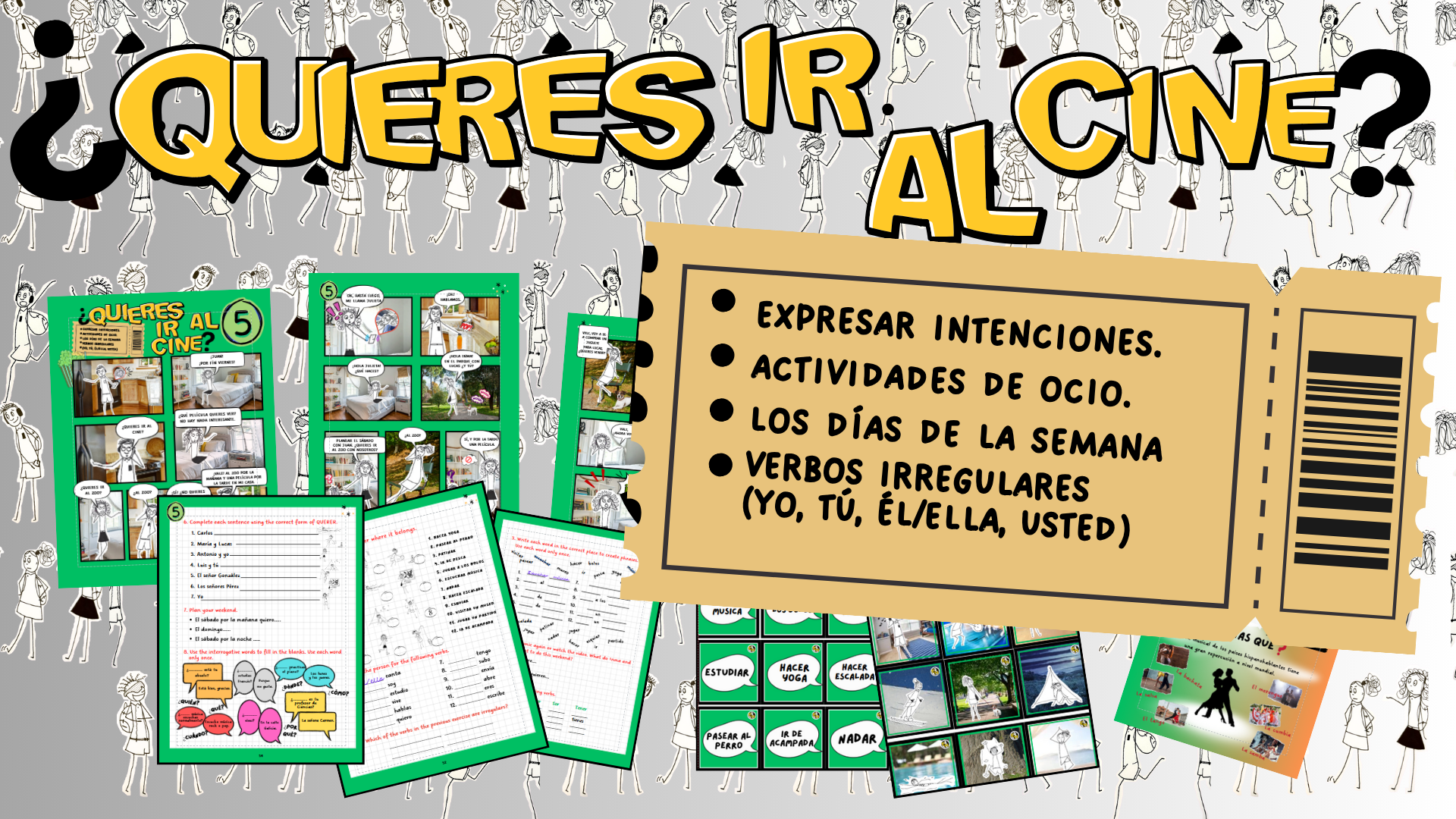 material to learn the irregular verbs in Spanish