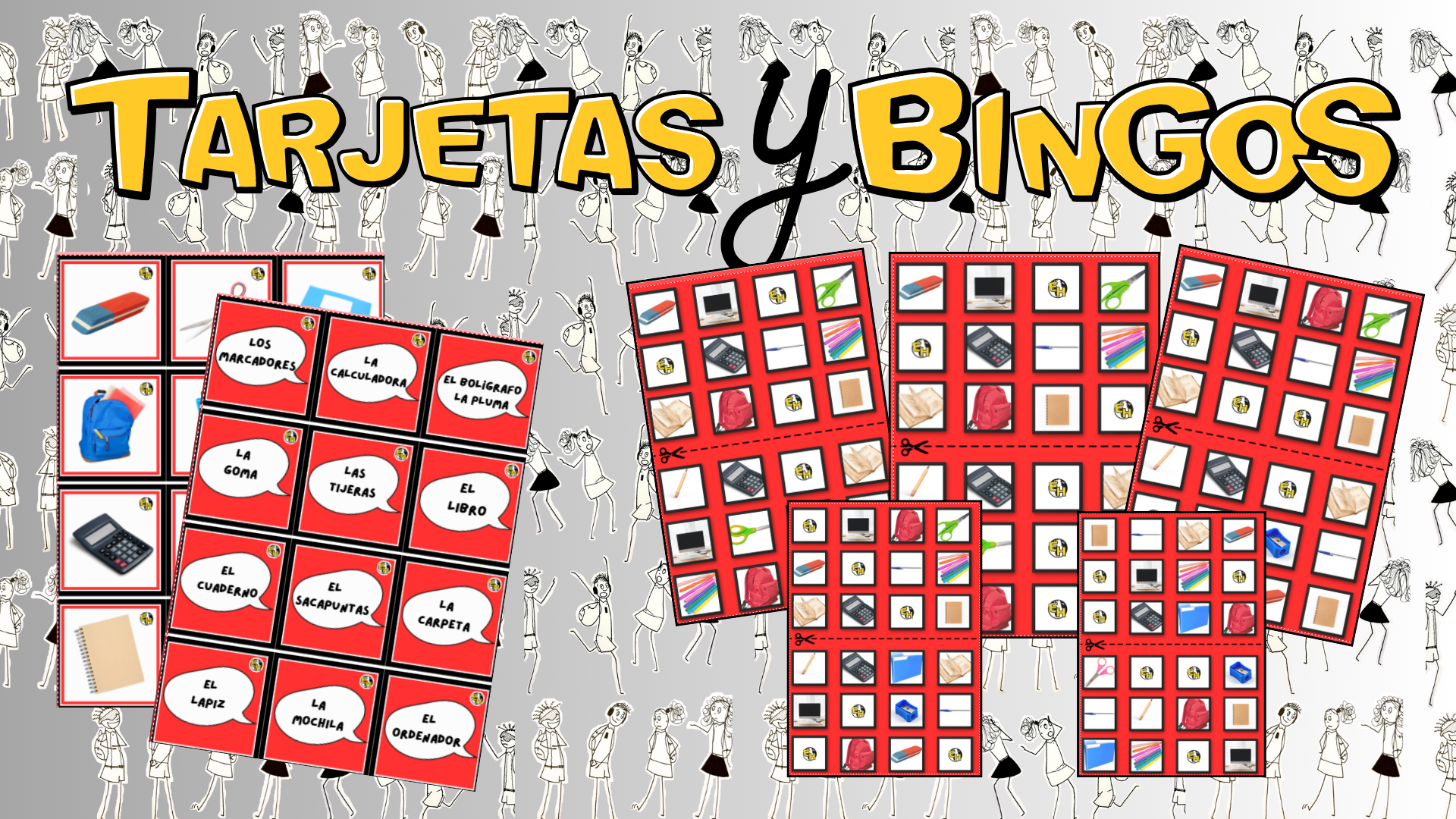 classroom materials flashcards and bingos