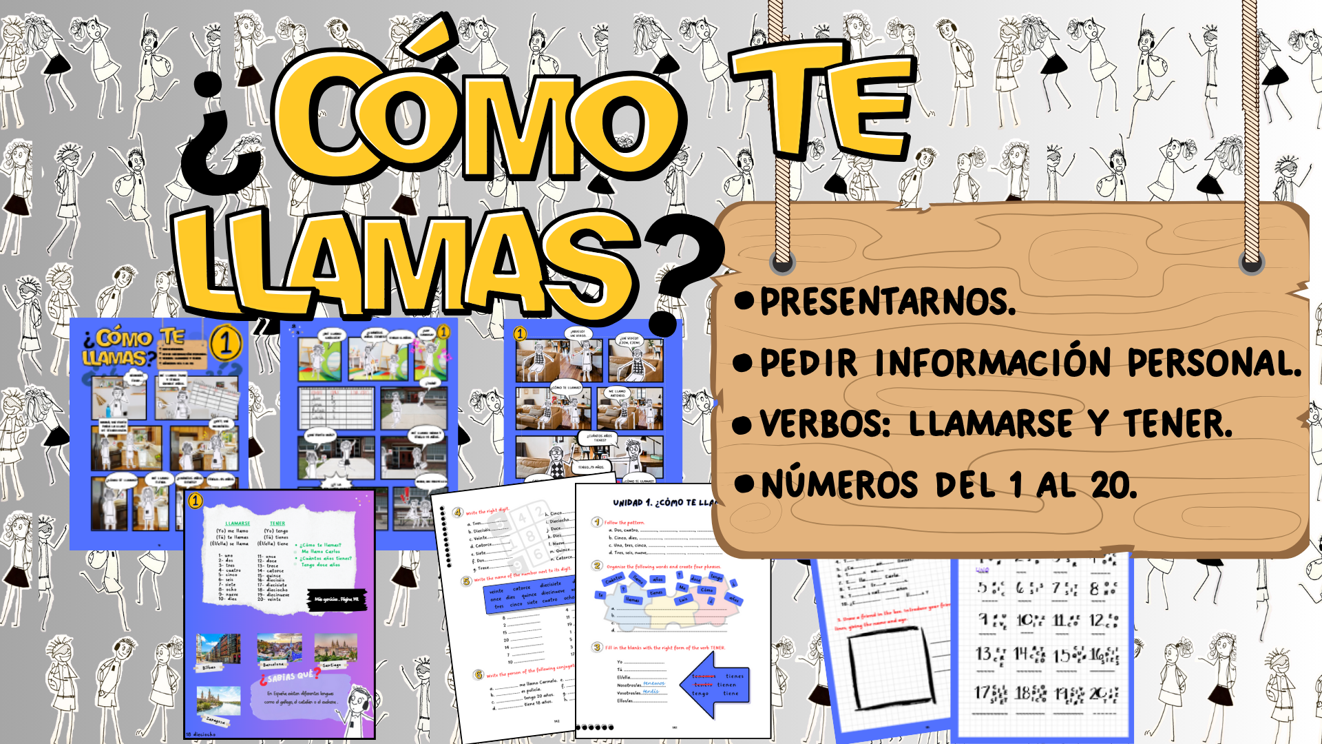 First Spanish class online Teacher material