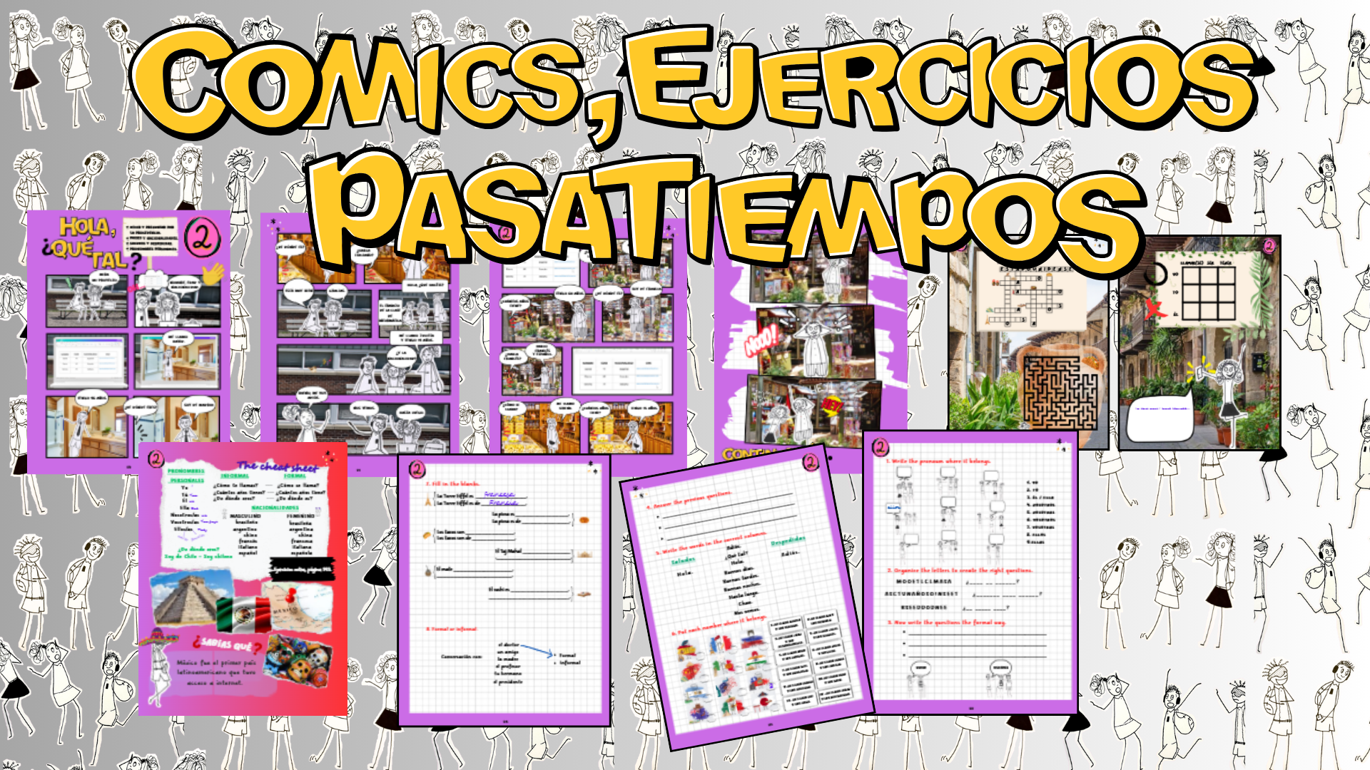 printable comics and exercises