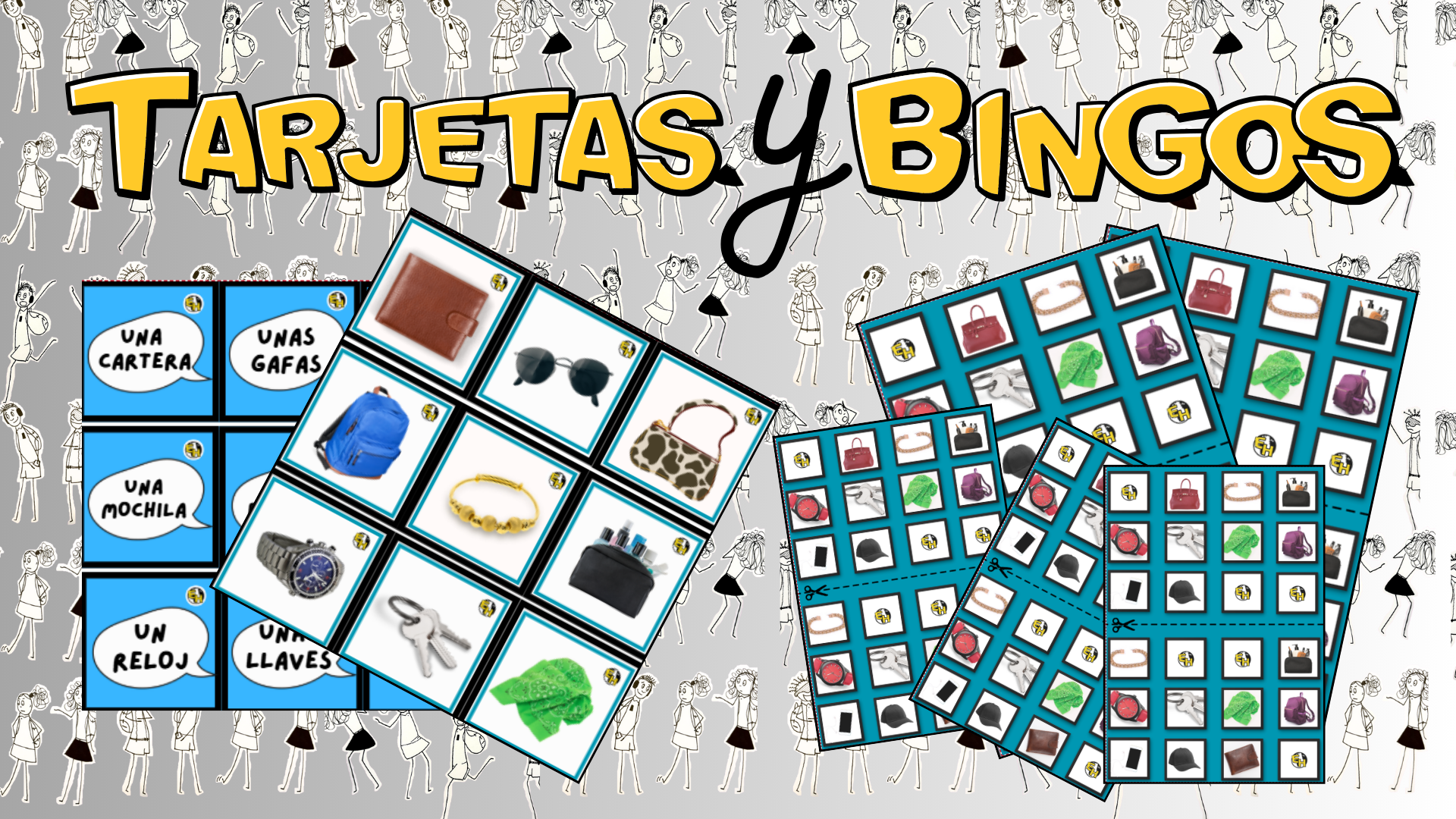bingos and flashcards personal items