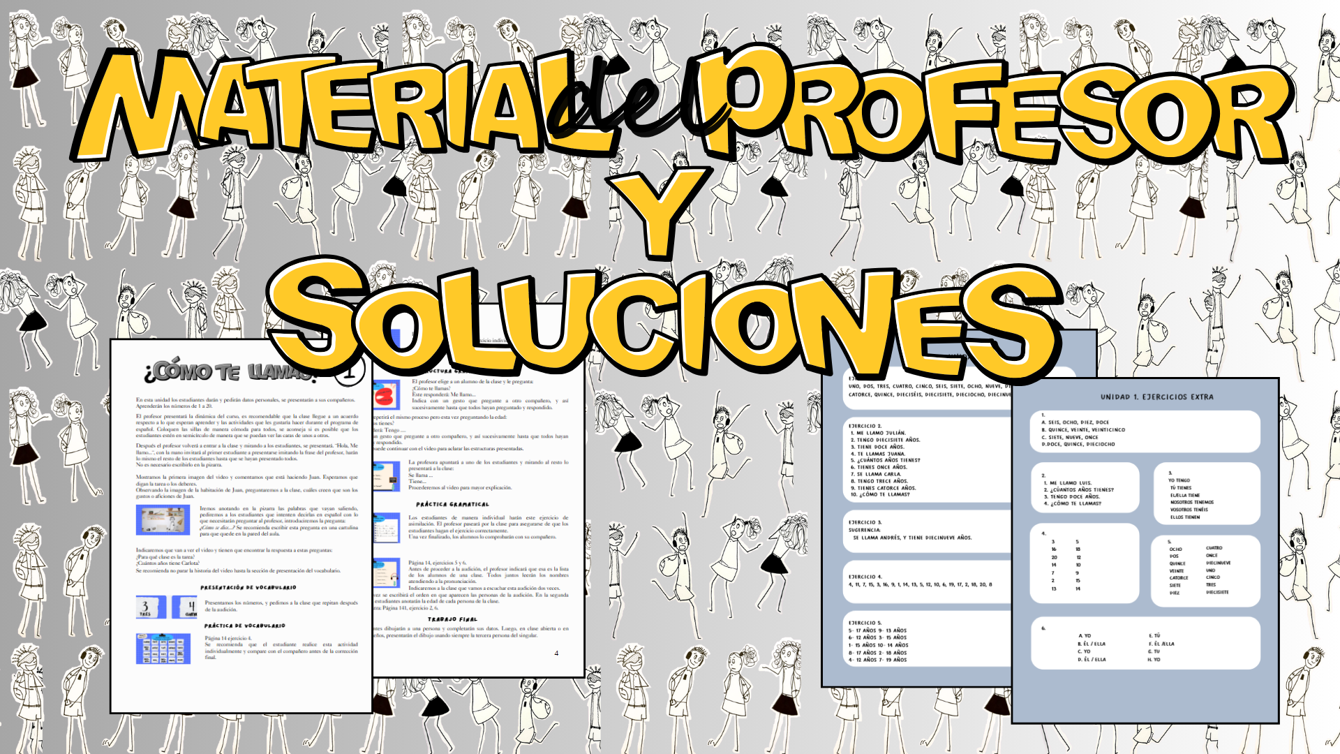 materiales para el profesor primera clase español