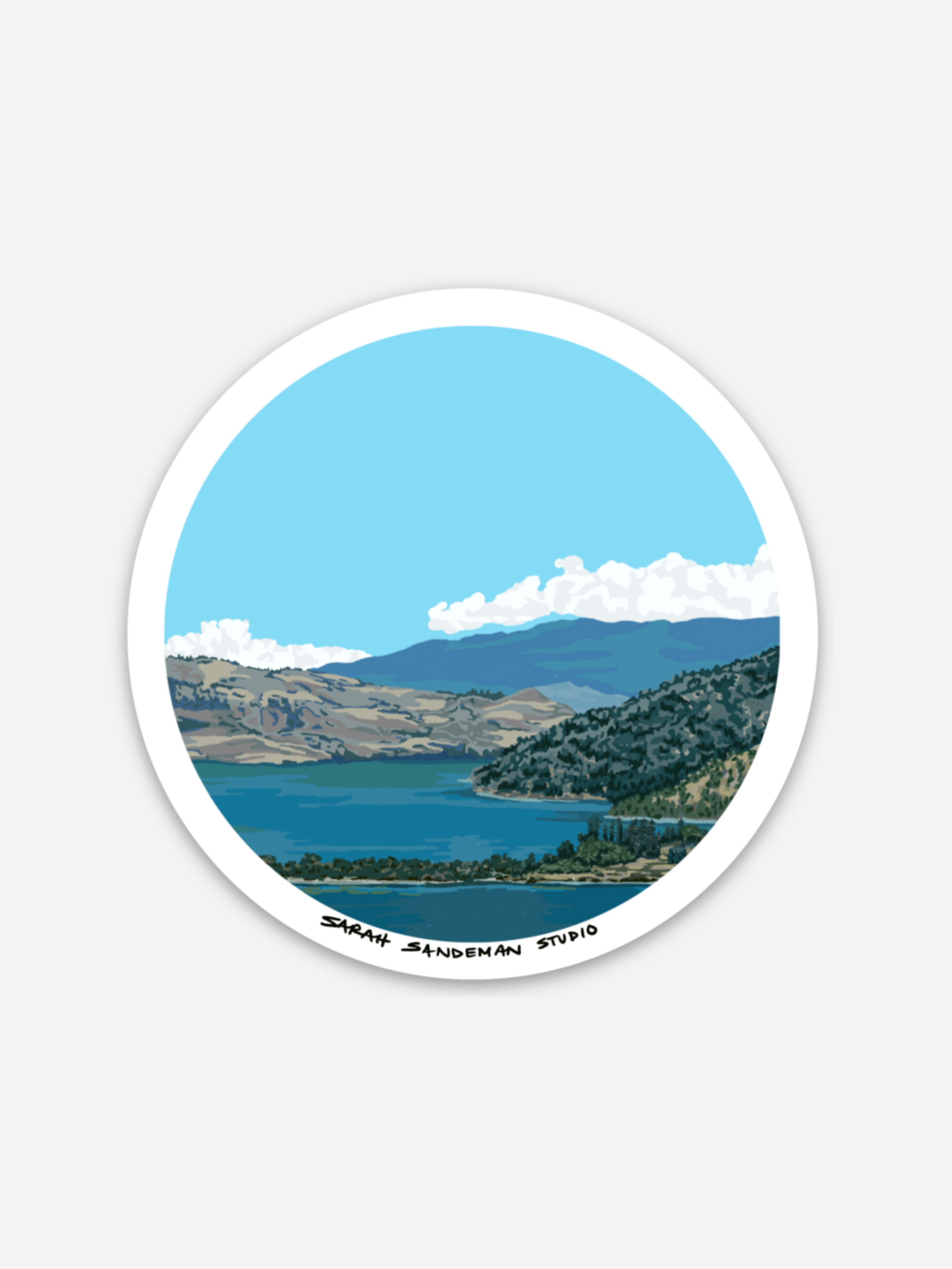 Where the Lakes Meet Sticker