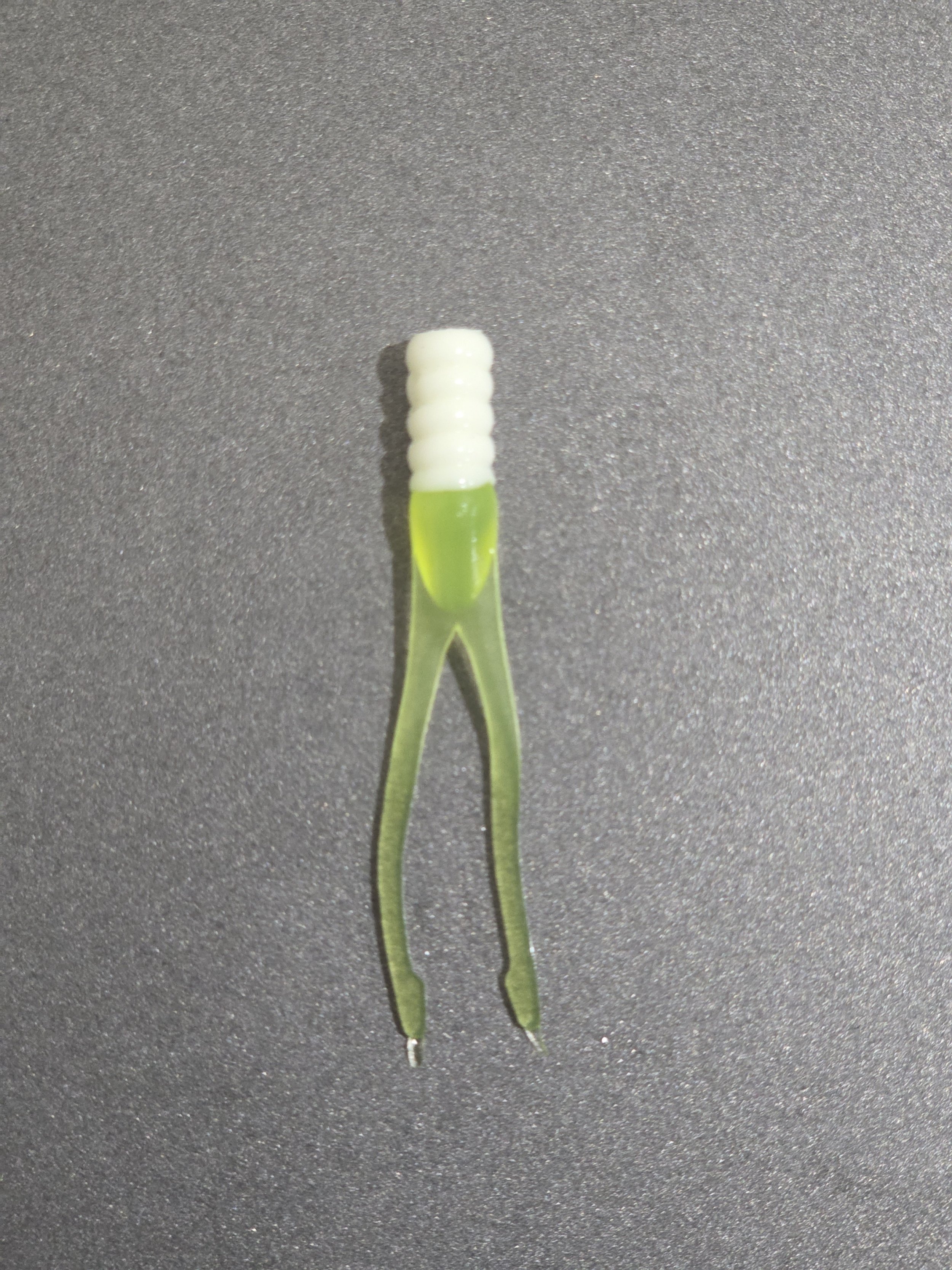 White & Chartreuse - Split Tail