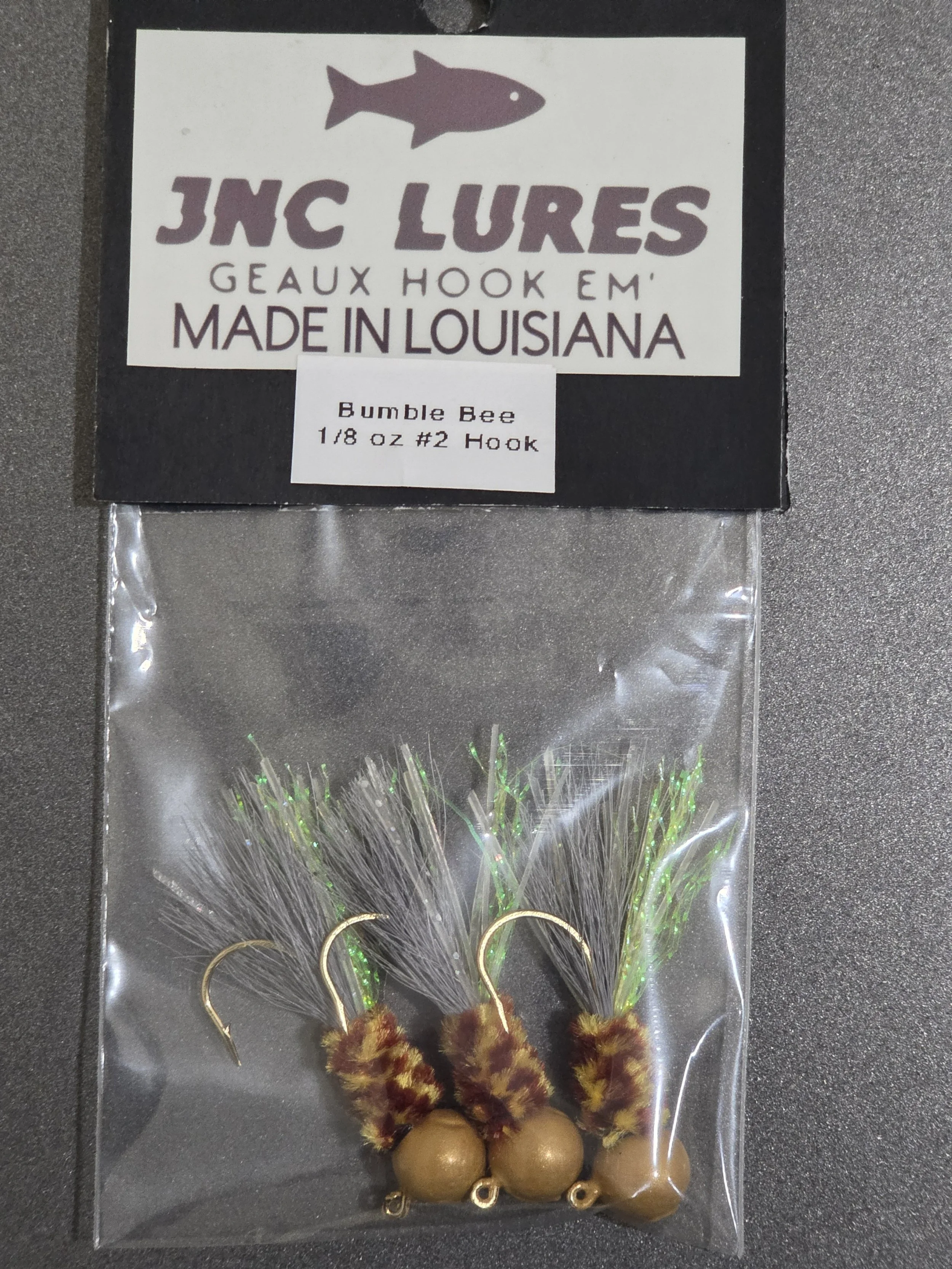 (Bumble Bee) Crappie Hair Jig 3 Pack