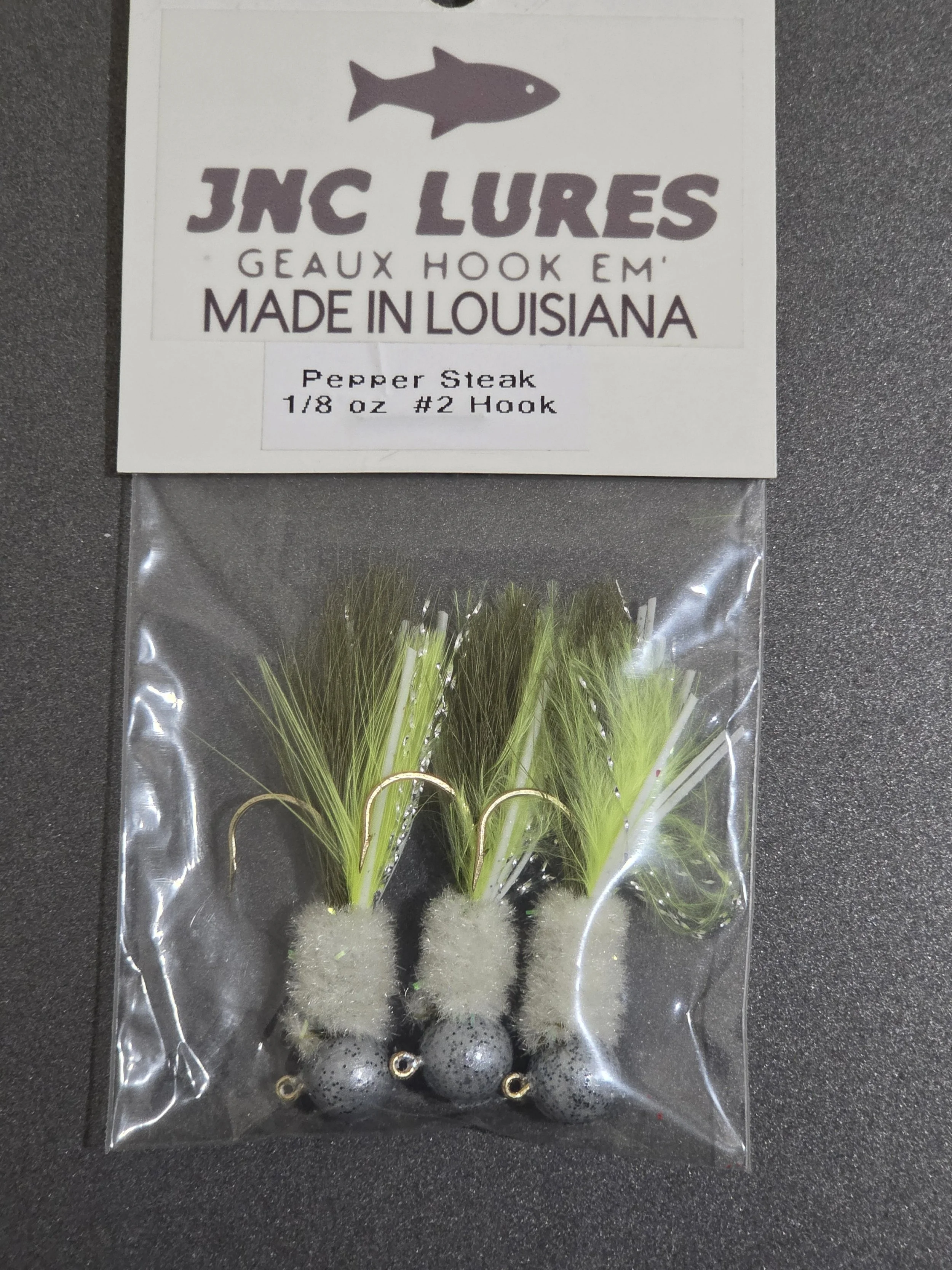(Pepper Steak) Crappie Jig 3 Pack