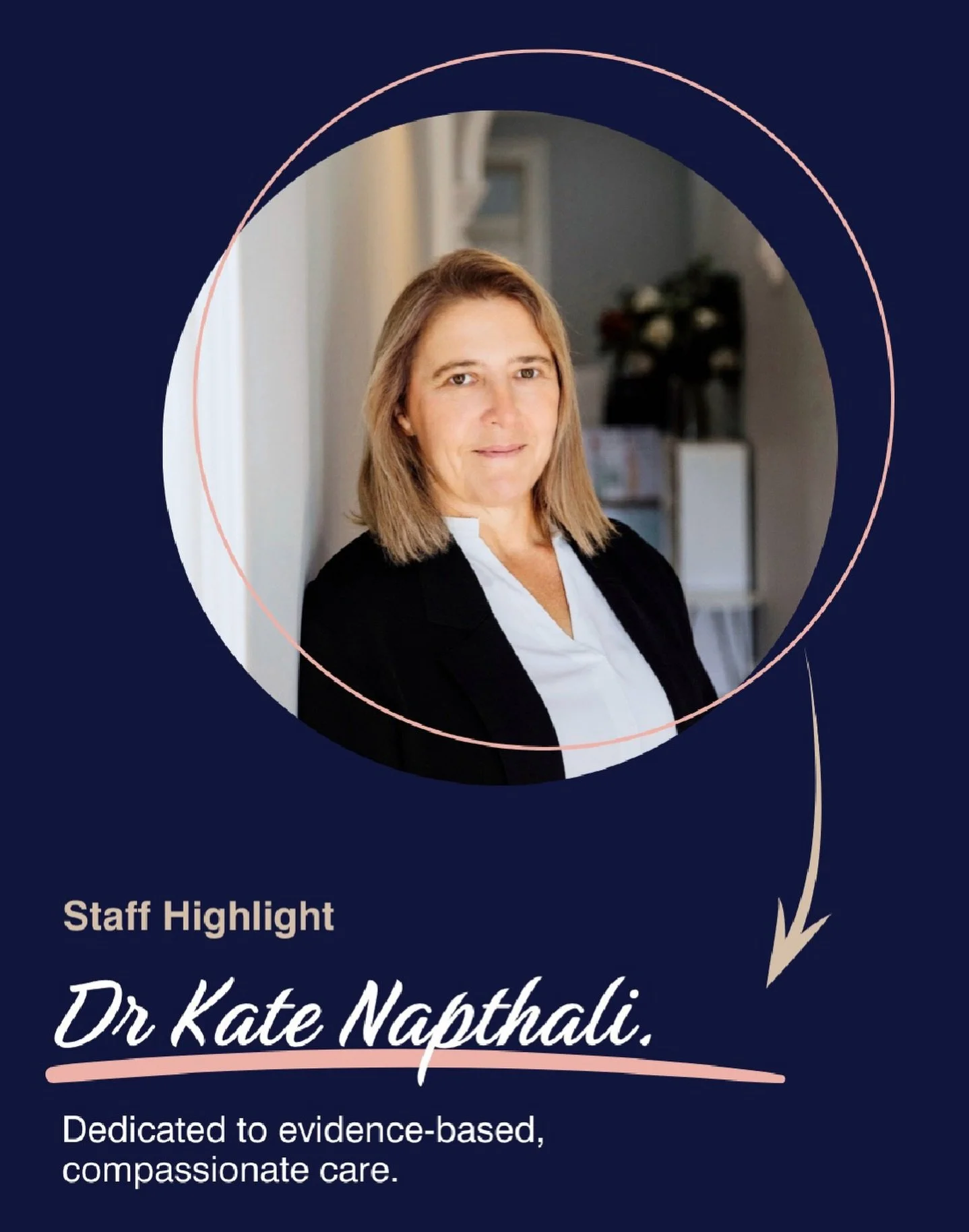 ✨ Meet Dr Kate ✨

From your first appointment to long-term support, Dr Kate Napthali is a gastroenterologist who brings her specialist expertise to our medically guided weight loss program. She combines warmth, experience and genuine care in every co