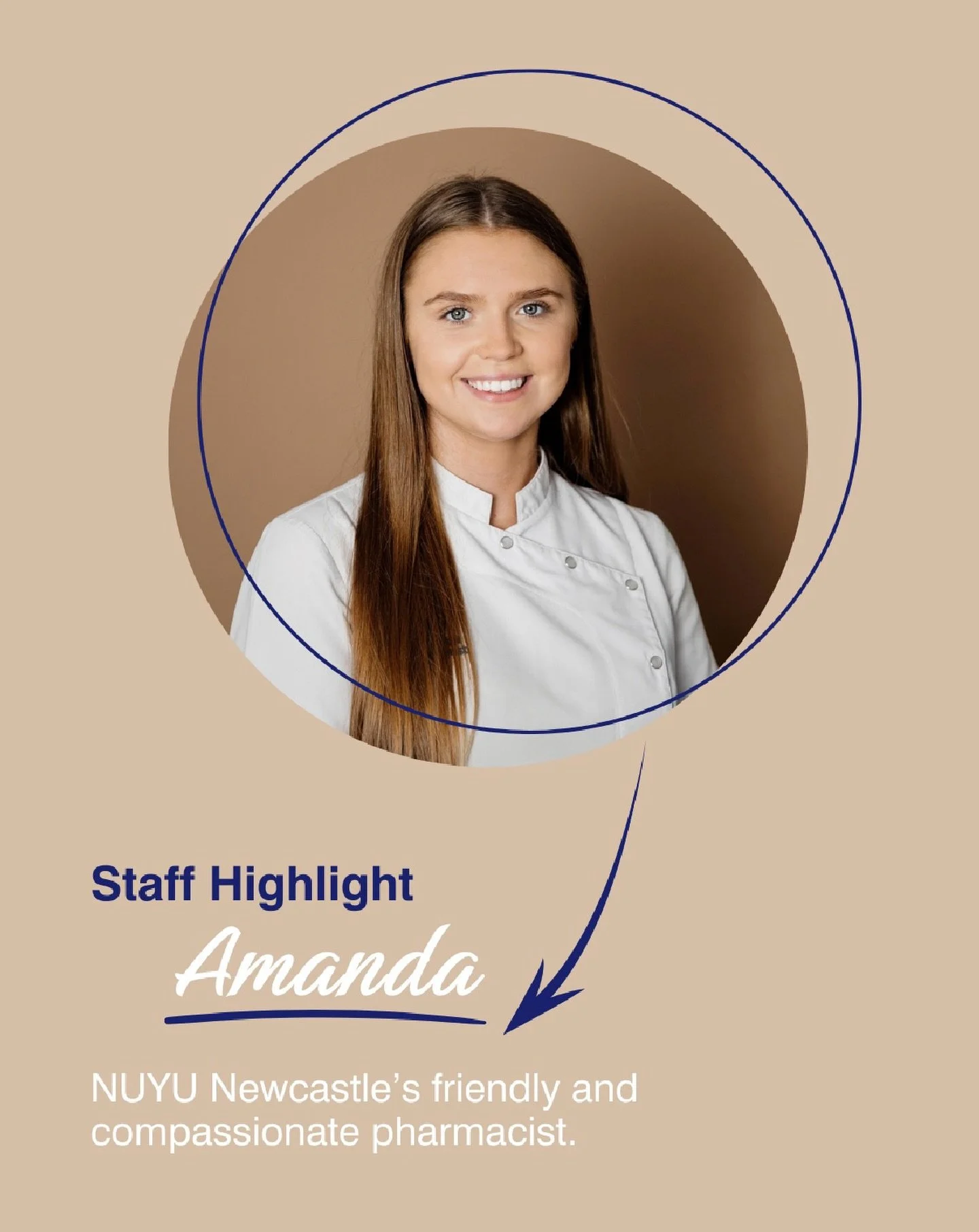 ✨ Meet Amanda ✨

Amanda is one of NUYU Newcastle&rsquo;s friendly and compassionate pharmacists. 

You&rsquo;ll see Amanda in clinic supporting patients, providing medication education, answering questions and helping guide them through their NUYU jo