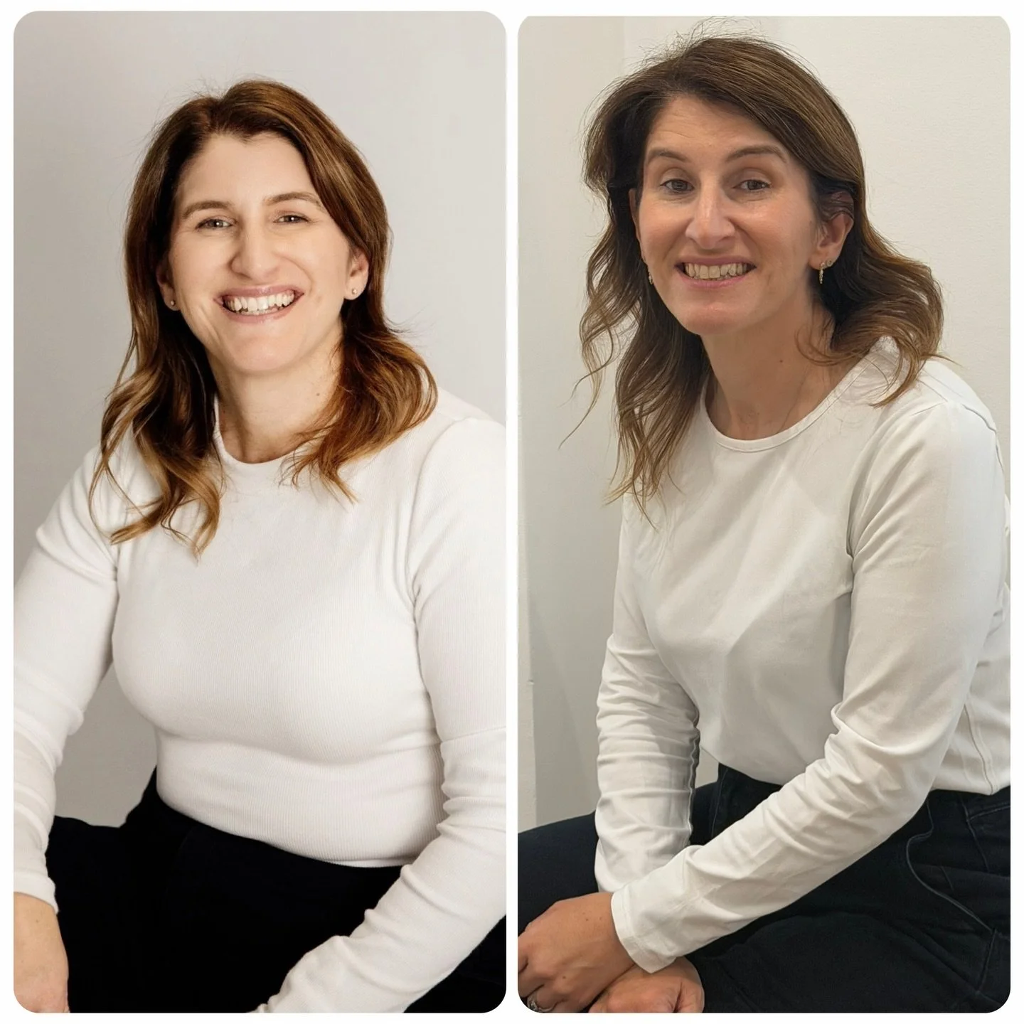 Photos don&rsquo;t lie 🤍
Same outfits. Different fit.

We thought it would be fun to try on our starting outfits again - and see the difference for ourselves.

Sometimes you don&rsquo;t realise how far you&rsquo;ve come&hellip; until you see it.

If