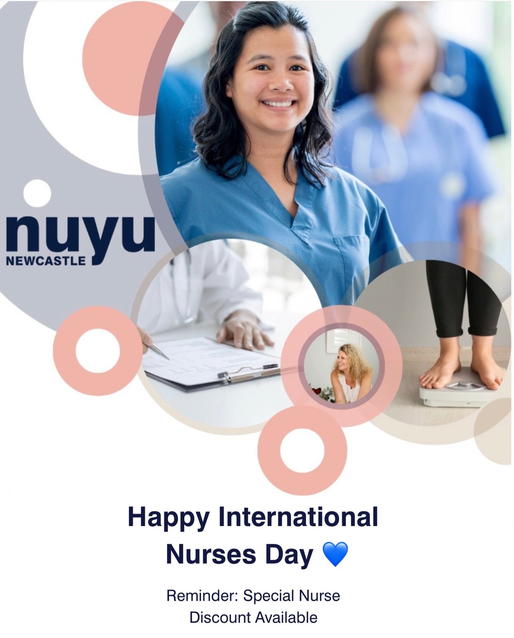 Happy International Nurses Day 💙

To all the incredible nurses in our community, thank you for the care, compassion and support you give every day.

✨ In case you didn&rsquo;t know, NUYU Newcastle offers a special nurses discount on our medically su