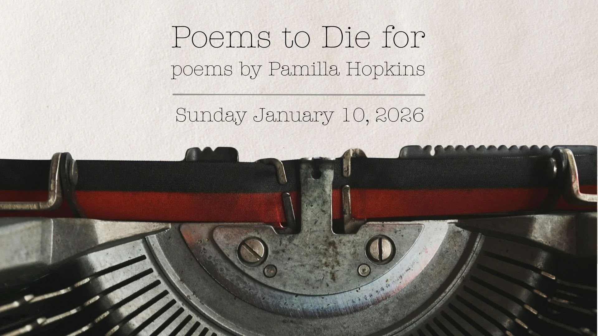 Poems to Die for - The Poetry of Pam Hopkins