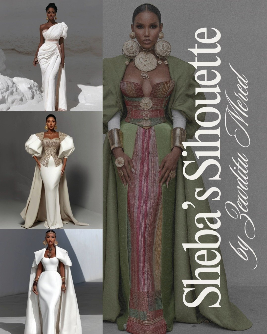 👑 Sheba's Silhouette: Honouring Ethiopian Heritage Through AI-Inspired Couture
Editorial Feature by Zewditu Mered (AI Fashion Awards)
Inside our community, we celebrate those who use AI as a tool for cultural expression not cultural erasure.
Today w