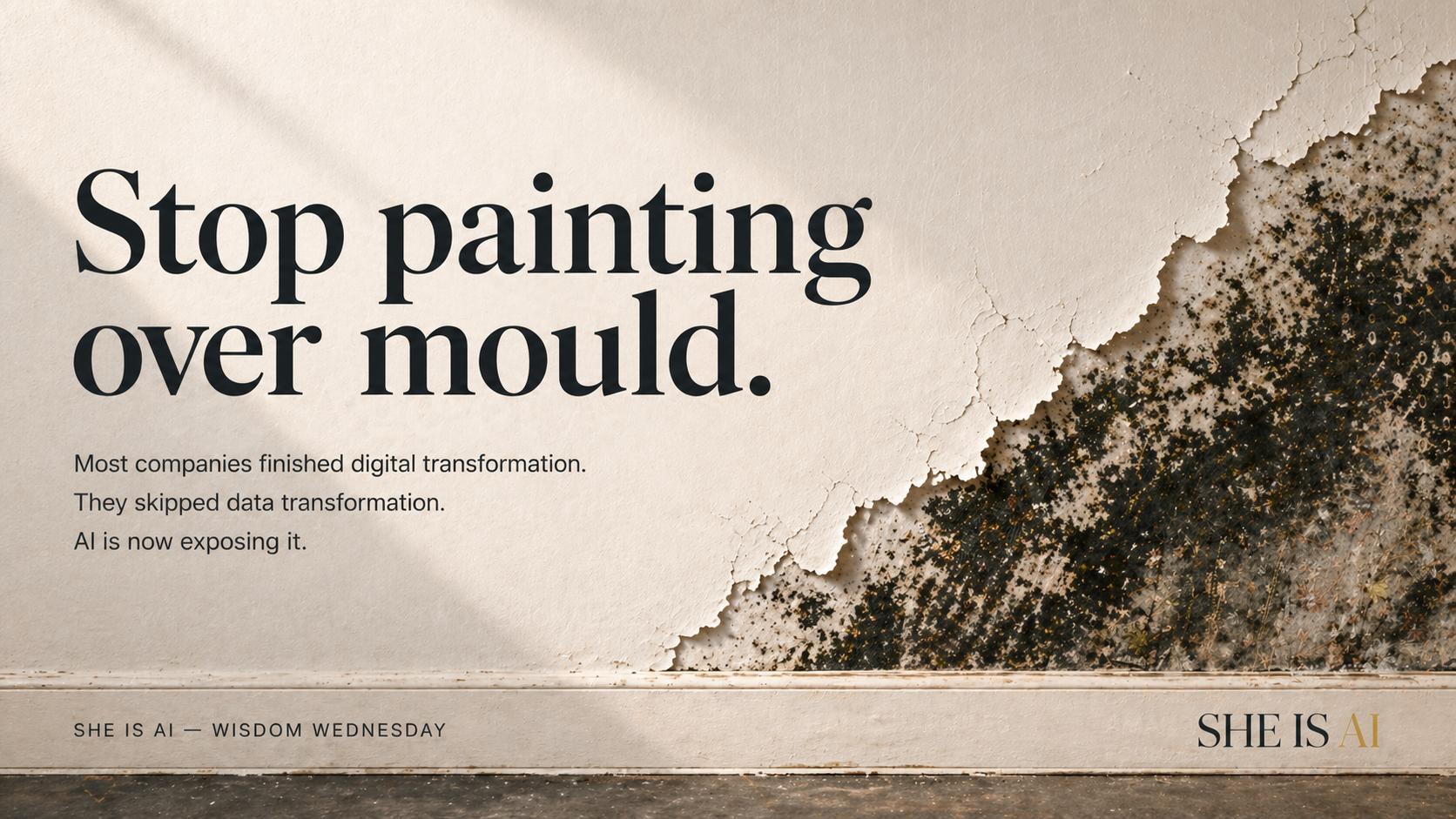 You Can't Build AI on a Mouldy House. Two Industry Voices on Why Data Comes First.