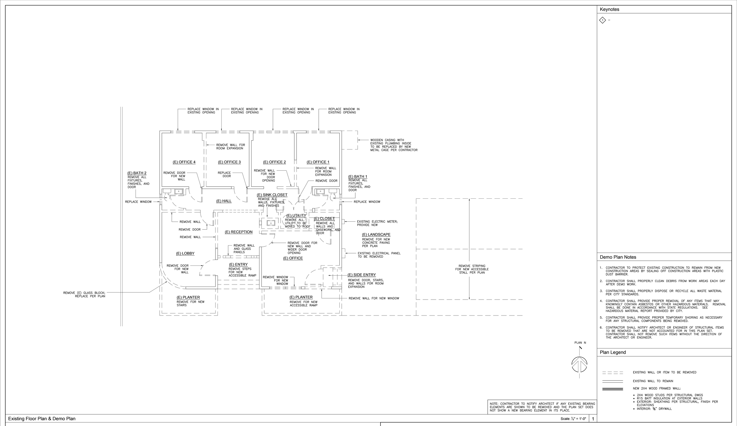 Existing & Demo Plan