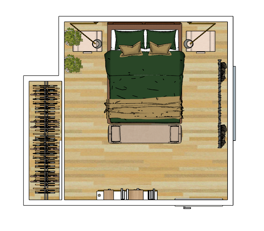 Furniture Floor Plan in color