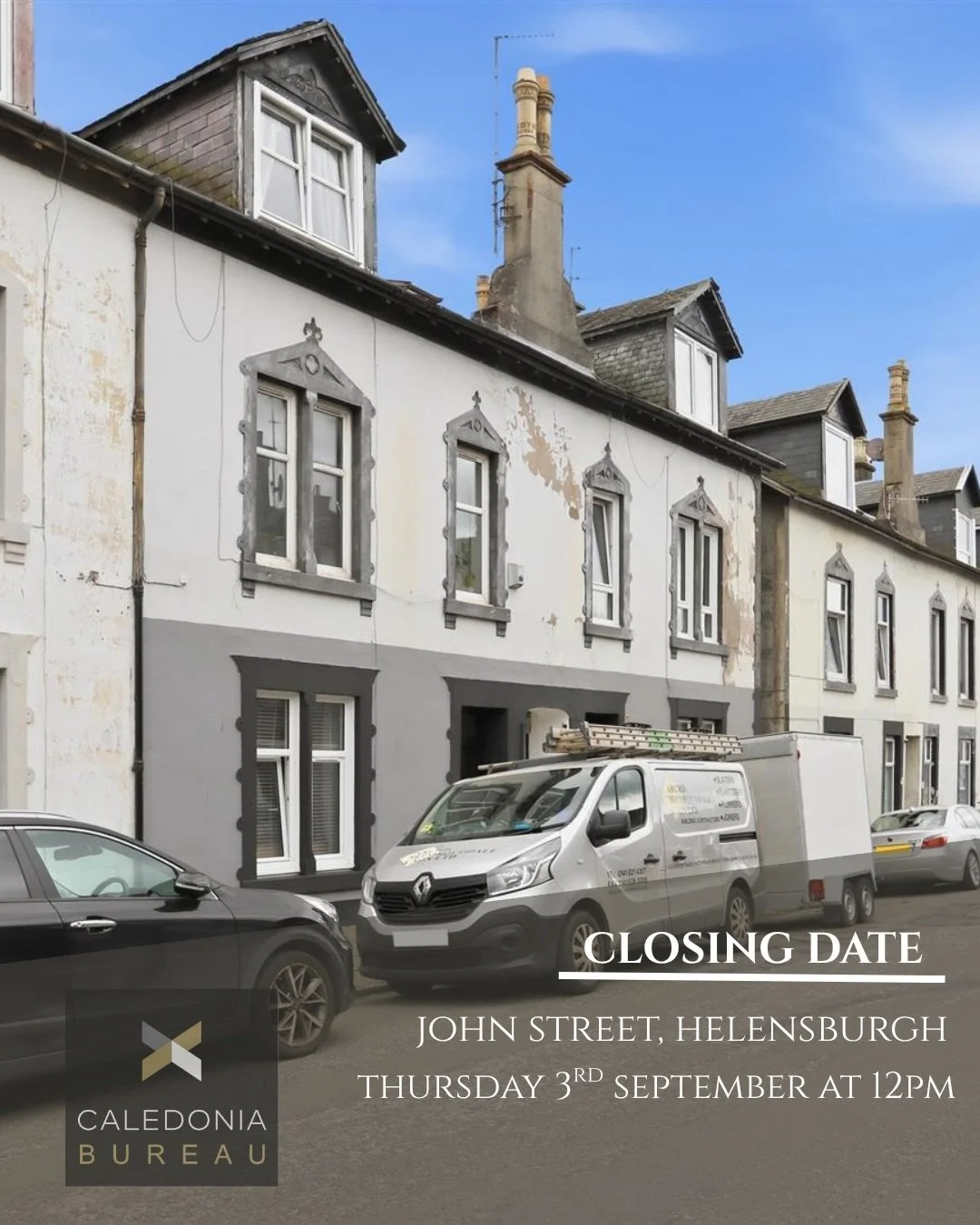 ⭐ 𝗖𝗟𝗢𝗦𝗜𝗡𝗚 𝗗𝗔𝗧𝗘𝗦 ⭐

📍 John Street, Helensburgh

Due to strong interest, a closing date has been set for our John Street property in Helensburgh.

📅 Thursday 3rd September
⏰ 12:00pm

Last minute viewings are still available and interested