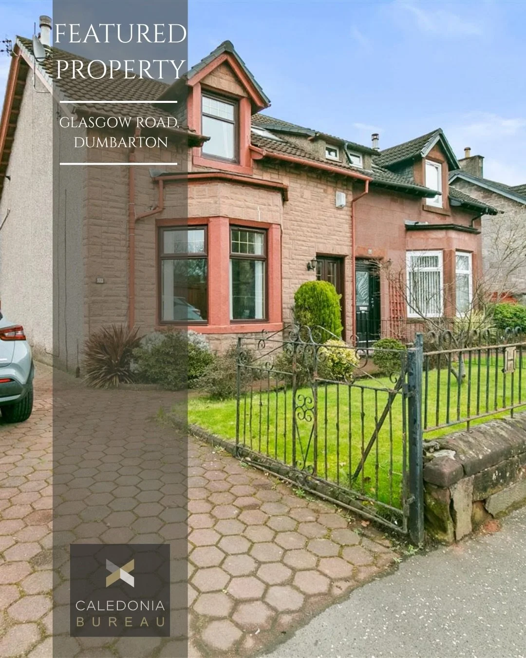 🏡 𝗙𝗲𝗮𝘁𝘂𝗿𝗲𝗱 𝗣𝗿𝗼𝗽𝗲𝗿𝘁𝘆
📍𝗚𝗹𝗮𝘀𝗴𝗼𝘄 𝗥𝗼𝗮𝗱, 𝗗𝘂𝗺𝗯𝗮𝗿𝘁𝗼𝗻
💰 Offers Over: &pound;230,000

Located in the sought-after area of Dumbarton East, this attractive three-bedroom semi-detached villa on Glasgow Road offers a delightf