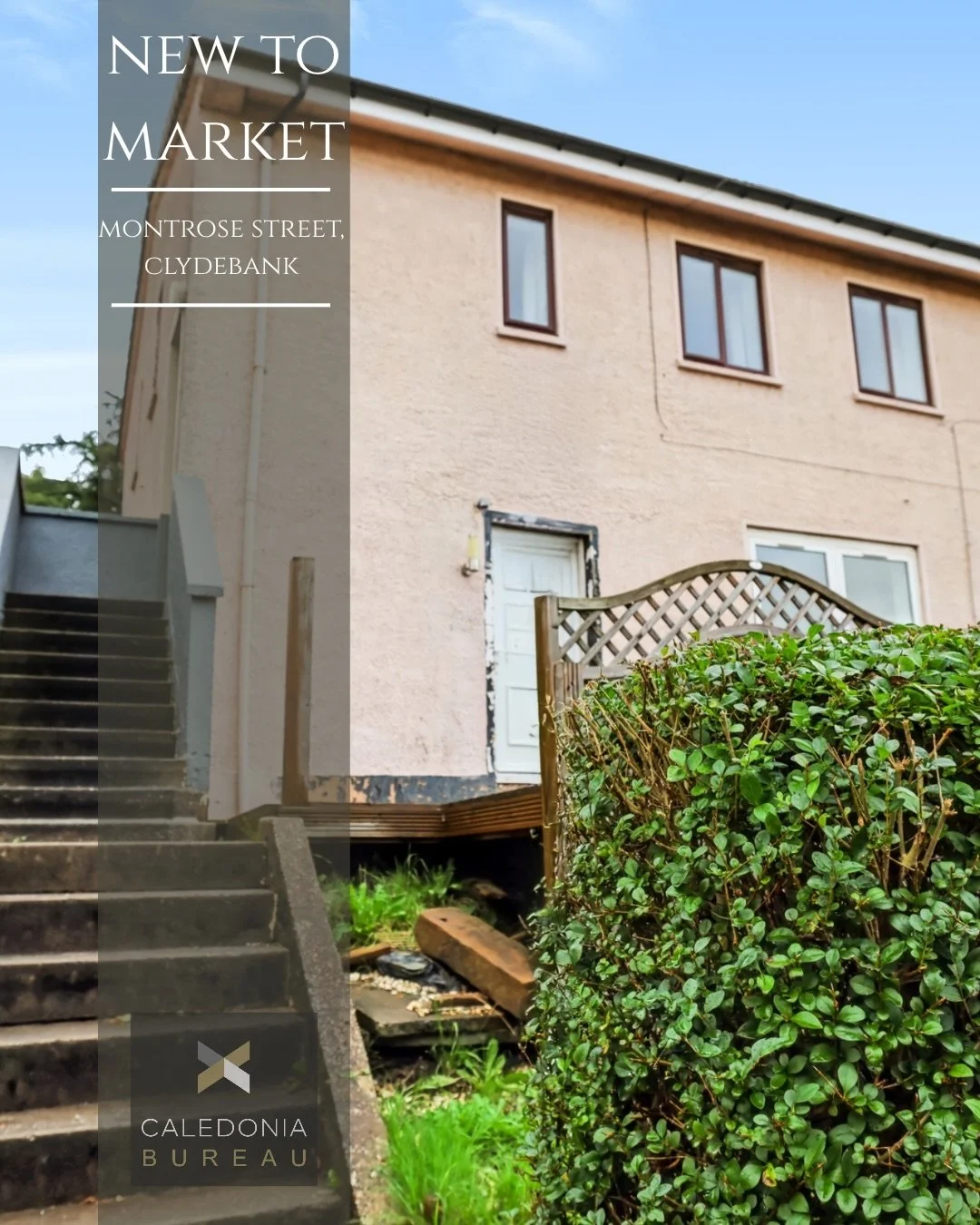 🏡 𝗡𝗲𝘄 𝗧𝗼 𝗠𝗮𝗿𝗸𝗲𝘁

📍 Montrose Street, Clydebank
💰Offers Over: &pound;72,500

Two-bedroom upper cottage flat with three principal apartments well laid out to suit a first-time buyer, those with a young family or, indeed for use as a potent
