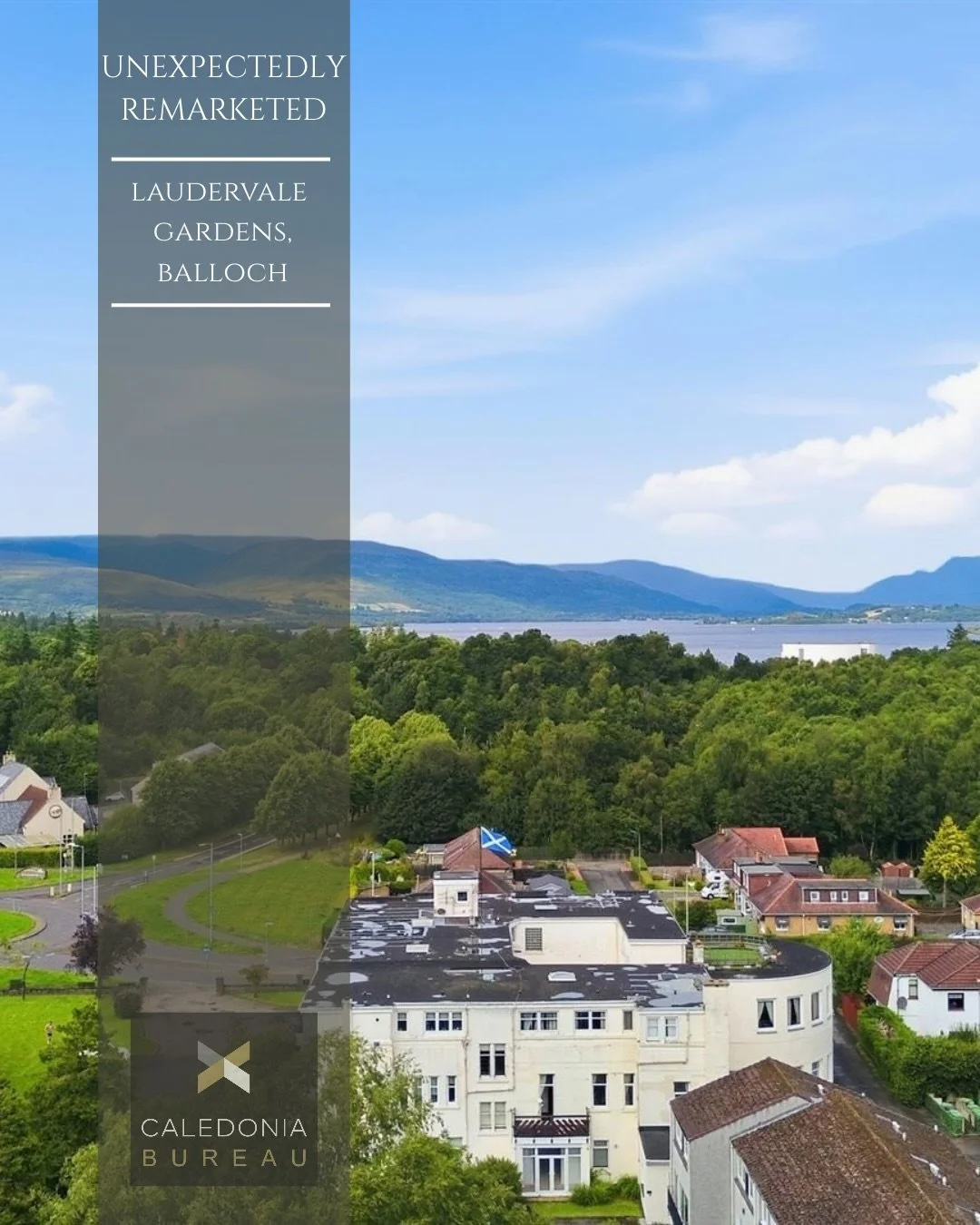 ❗️𝗨𝗡𝗘𝗫𝗣𝗘𝗖𝗧𝗘𝗗𝗟𝗬 𝗥𝗘𝗠𝗔𝗥𝗞𝗘𝗧𝗘𝗗❗️

📍 Laudervale Gardens, Balloch
💰Offers Over: &pound;90,000

A rarely available one-bedroom ground floor apartment within notable and locally admired building within Balloch. Ideal holiday home, down