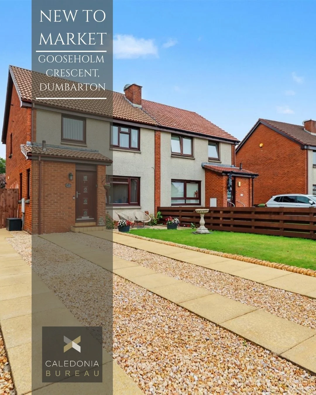 🏡 𝗡𝗲𝘄 𝗧𝗼 𝗠𝗮𝗿𝗸𝗲𝘁

📍 Gooseholm Crescent, Dumbarton
💰Offers Over: &pound;245,000

Beautifully styled three-bedroom semi-detached villa, within desirable address. This is a home that blends contemporary elegance with effortless comfort, off