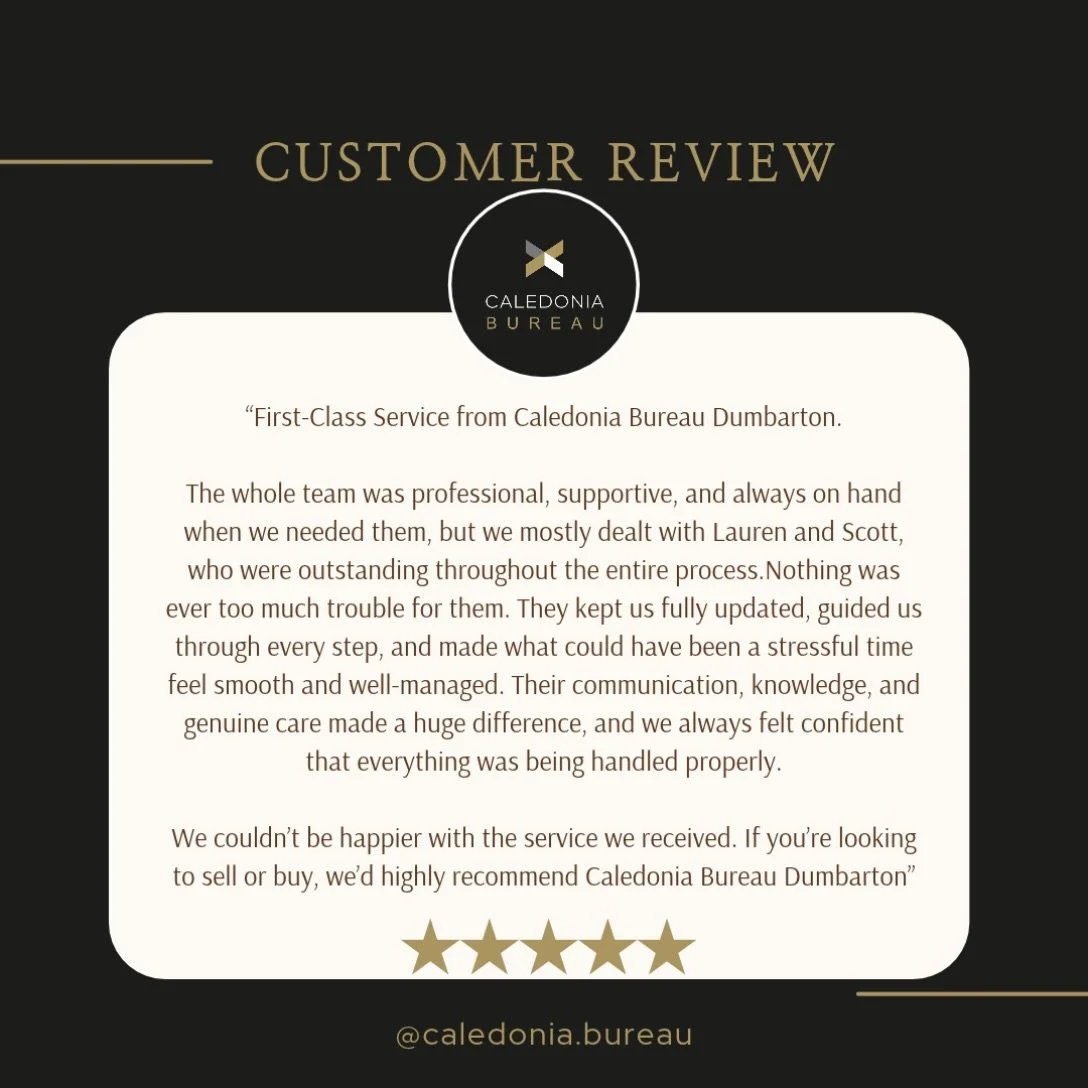 ⭐𝗖𝗨𝗦𝗧𝗢𝗠𝗘𝗥 𝗥𝗘𝗩𝗜𝗘𝗪⭐️

We&rsquo;re proud to have helped make this home move as smooth and stress-free as possible. A special thank you for recognising Lauren and Scott&rsquo;s dedication, communication, and support throughout the process.
