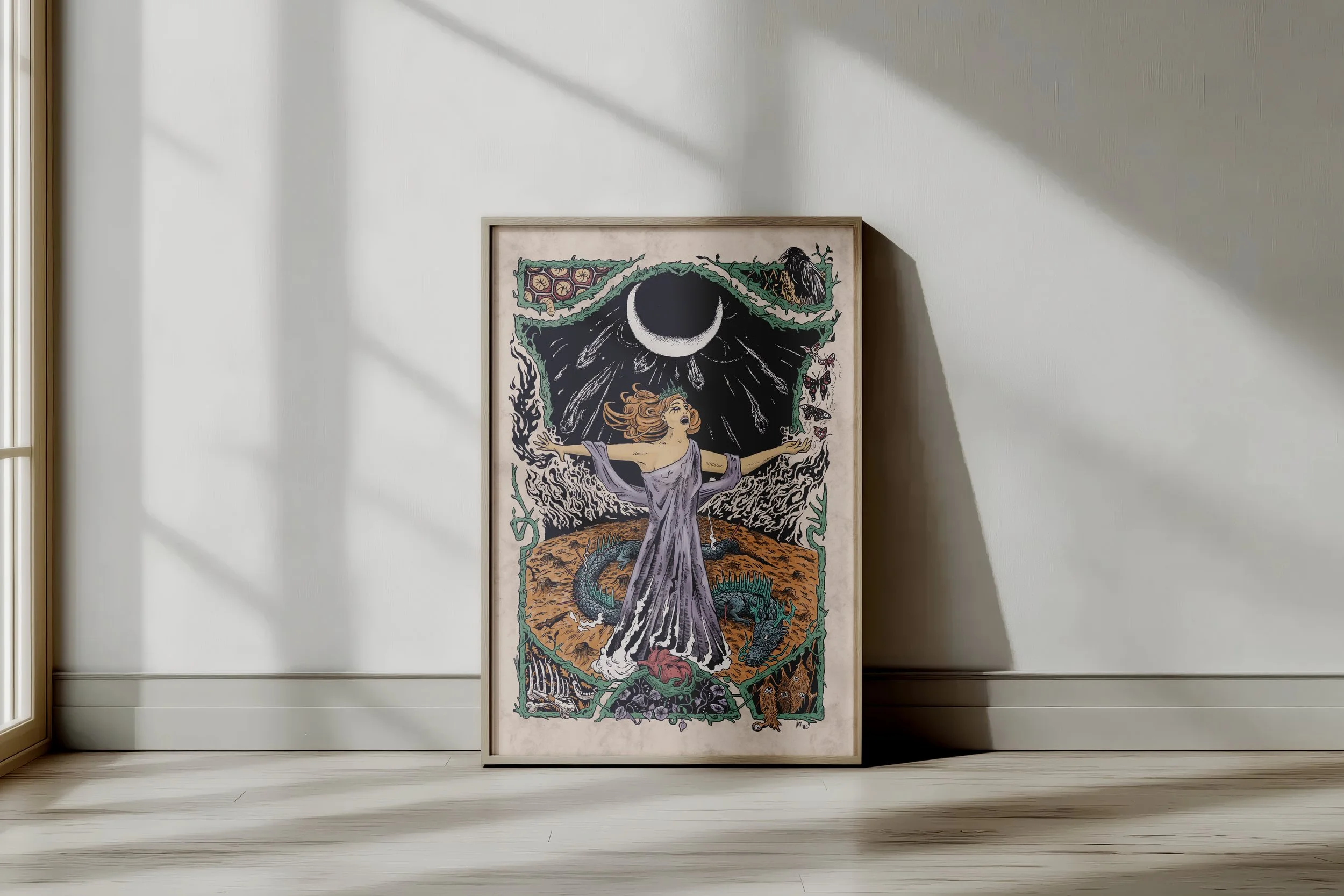 _Wooden Poster Frame Mockup In Indoor Soft Light.jpg