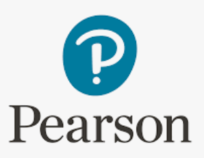 Pearson logo with a blue circle and white question mark.