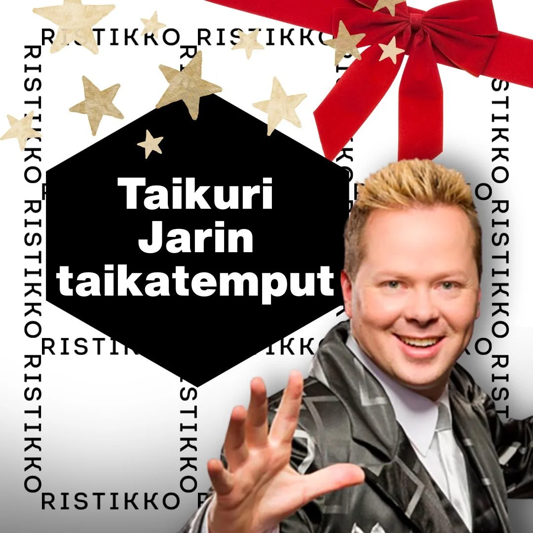 Simpsalabim! Taikuri Jari saapuu juontamaan Kauppakeskus Ristikon joulunavauksen ja huolehtii siit&auml;, ett&auml; tunnelma pysyy taianomaisena koko p&auml;iv&auml;n ajan. Saatat my&ouml;s n&auml;hd&auml; h&auml;nelt&auml; muutamia h&auml;mm&auml;st